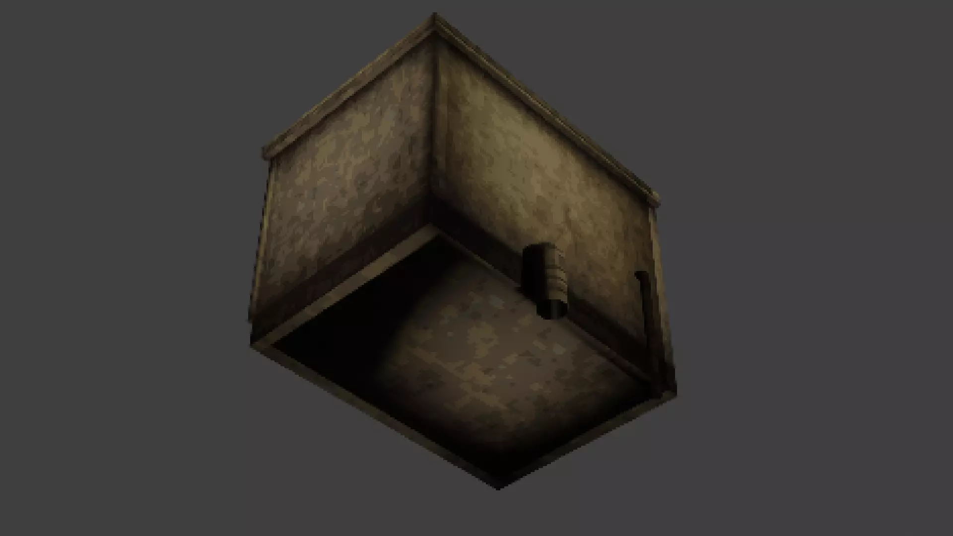 Low Poly PS1 Retro Kitchen Sink FBX OBJ GLB Low-poly 3D model_1