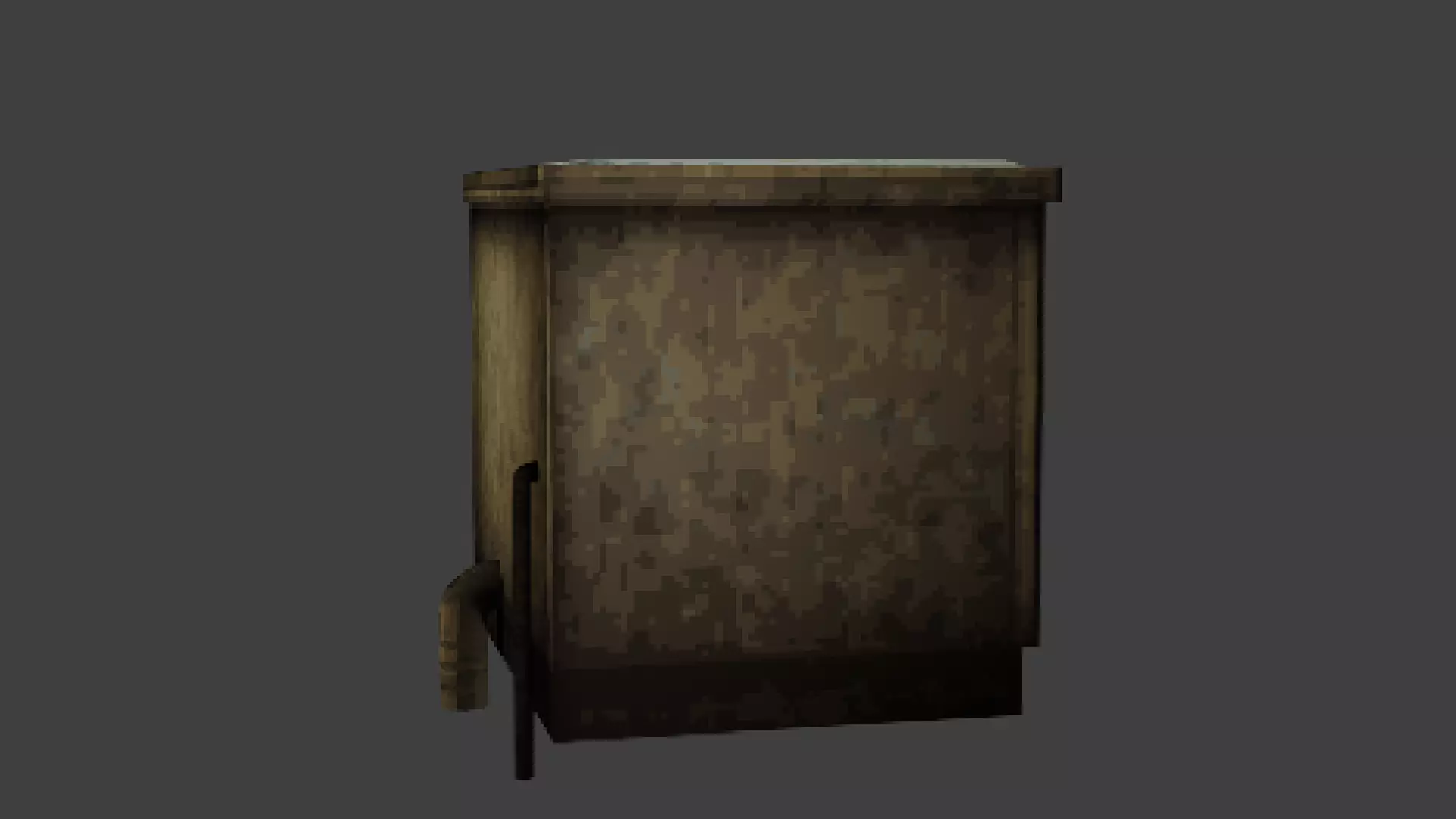 Low Poly PS1 Retro Kitchen Sink FBX OBJ GLB Low-poly 3D model_3