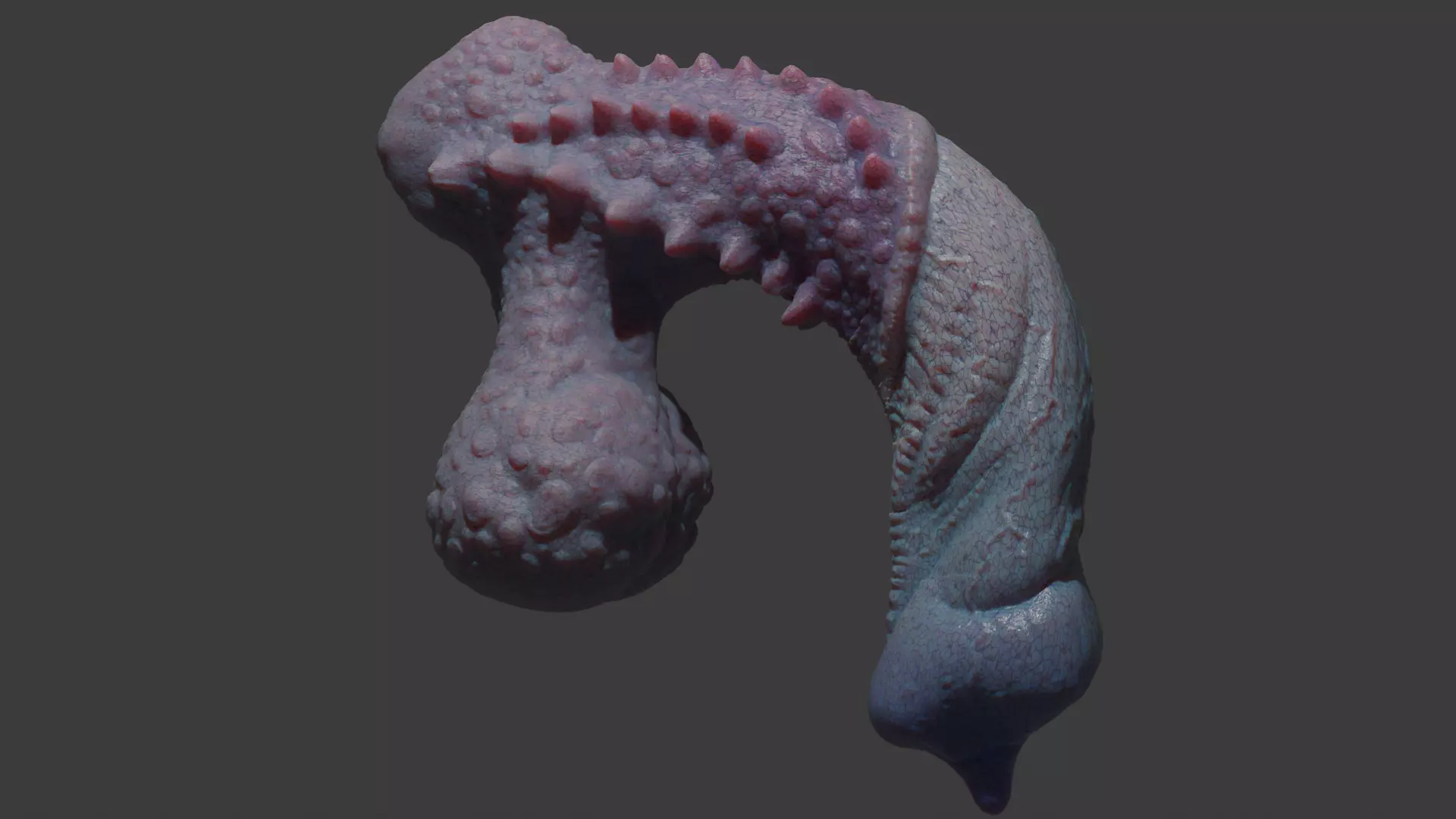 Fantasy Goju Dragon Penis Rigged Low-poly 3D model_13