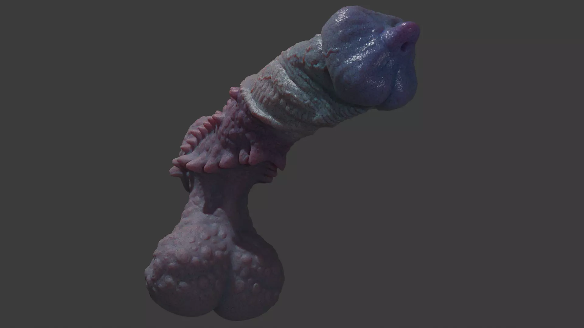 Fantasy Goju Dragon Penis Rigged Low-poly 3D model_9