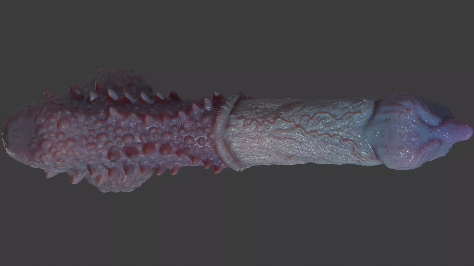 Fantasy Goju Dragon Penis Rigged Low-poly 3D model_12