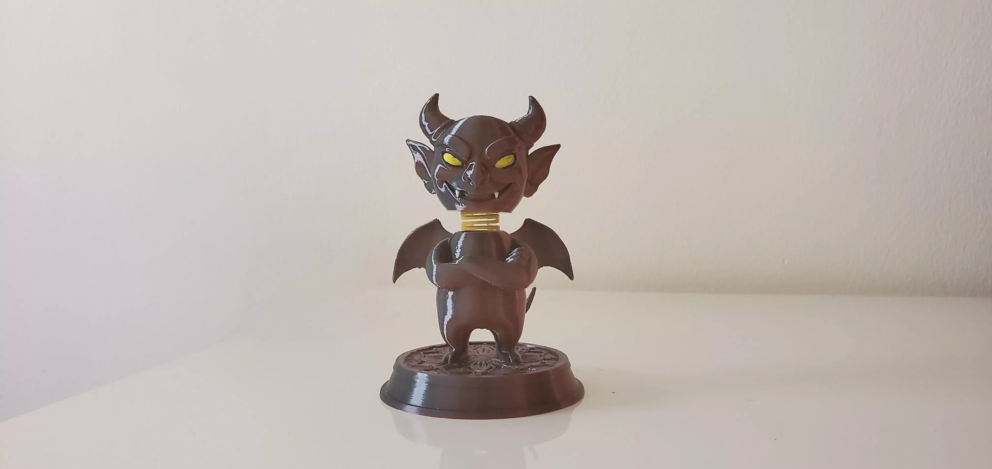 Demon Wobble Head  3D print model_1