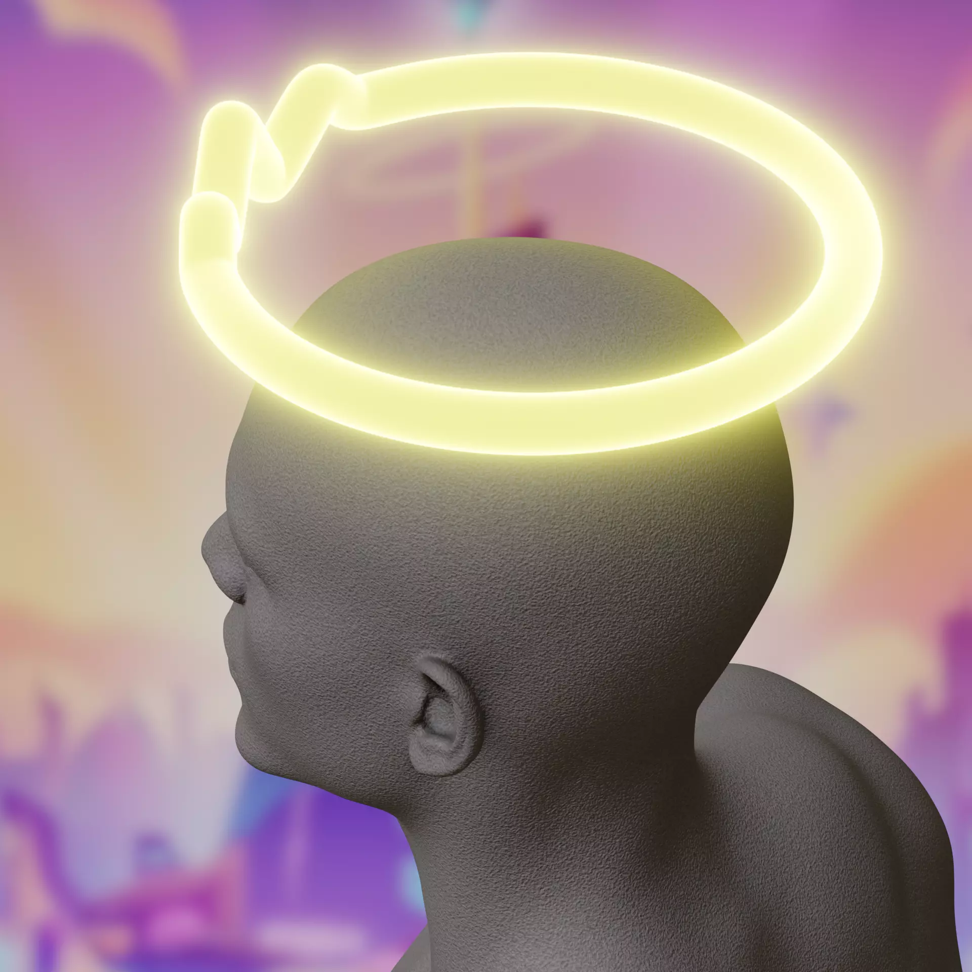 Abel Halo cosplay kit Hazbin Hotel cosplay 3D print model_2