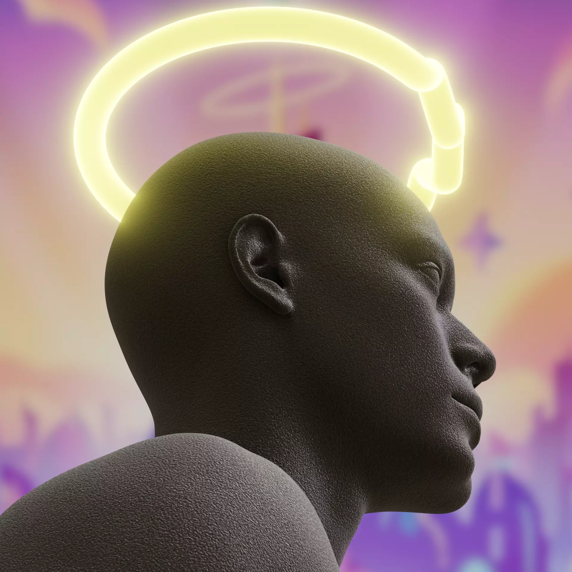 Abel Halo cosplay kit Hazbin Hotel cosplay 3D print model_3