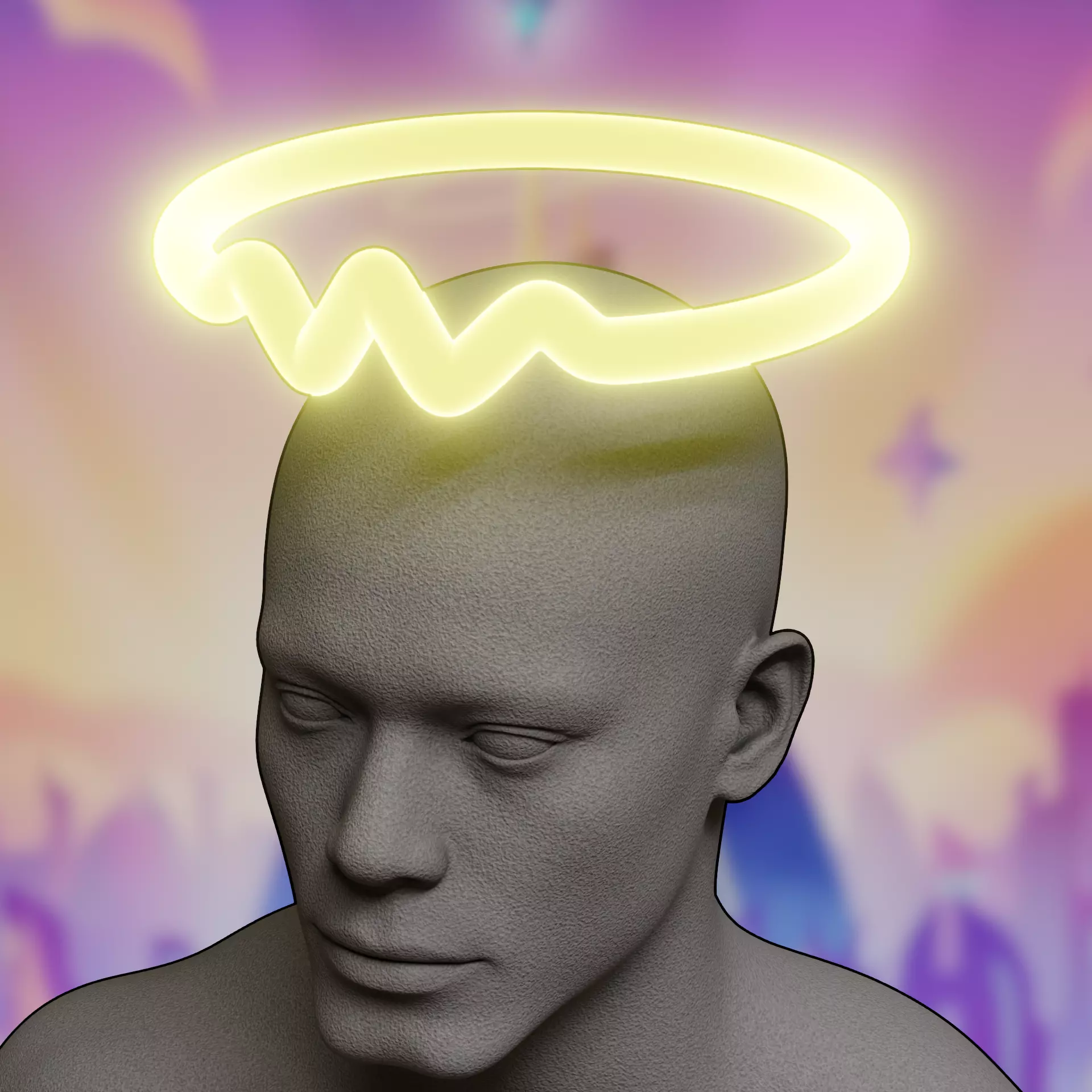 Abel Halo cosplay kit Hazbin Hotel cosplay 3D print model_1