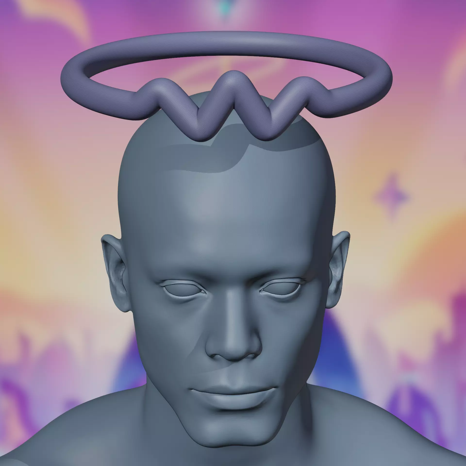 Abel Halo cosplay kit Hazbin Hotel cosplay 3D print model_5