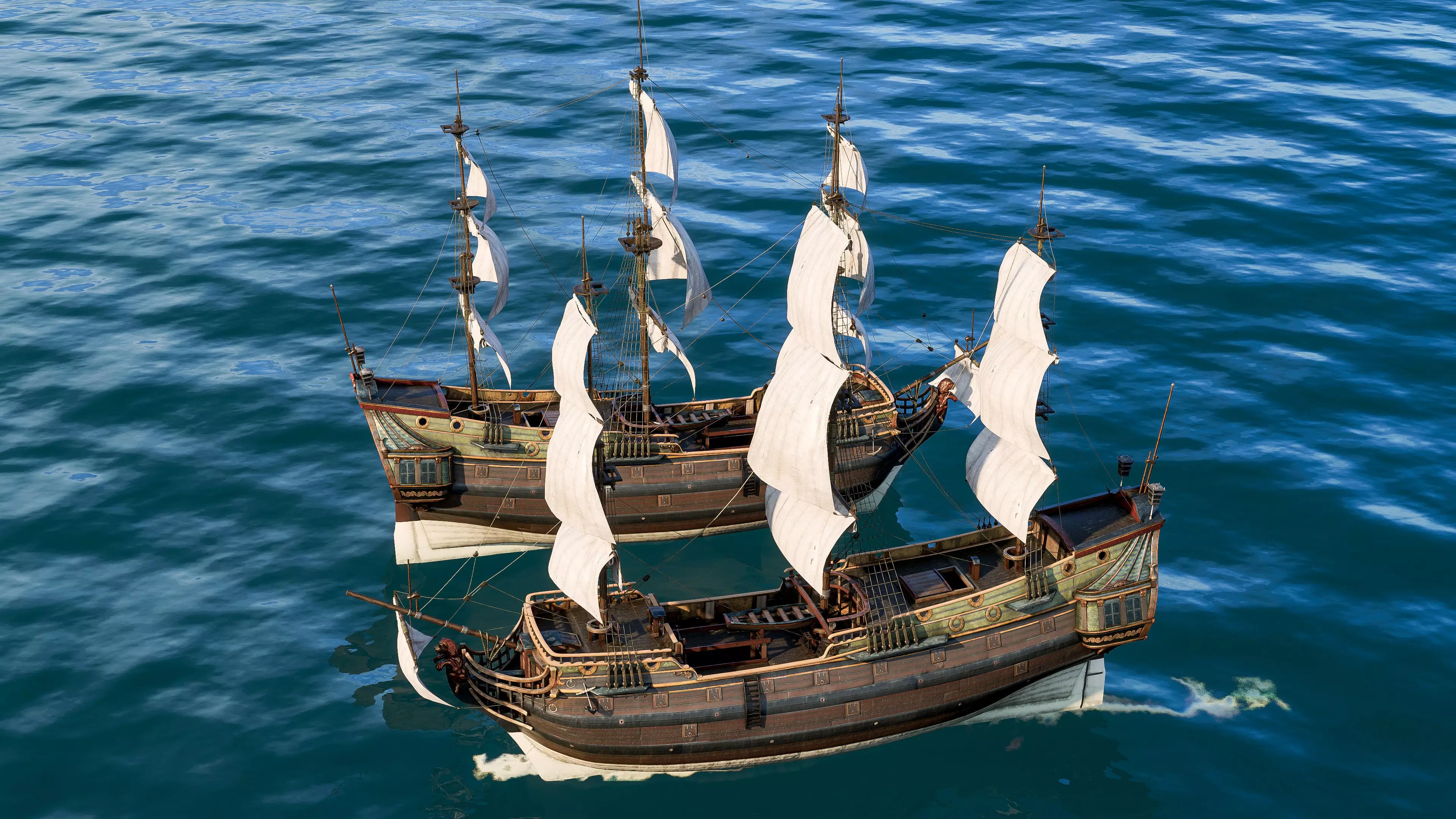 Pirate ship Low-poly 3D model_16