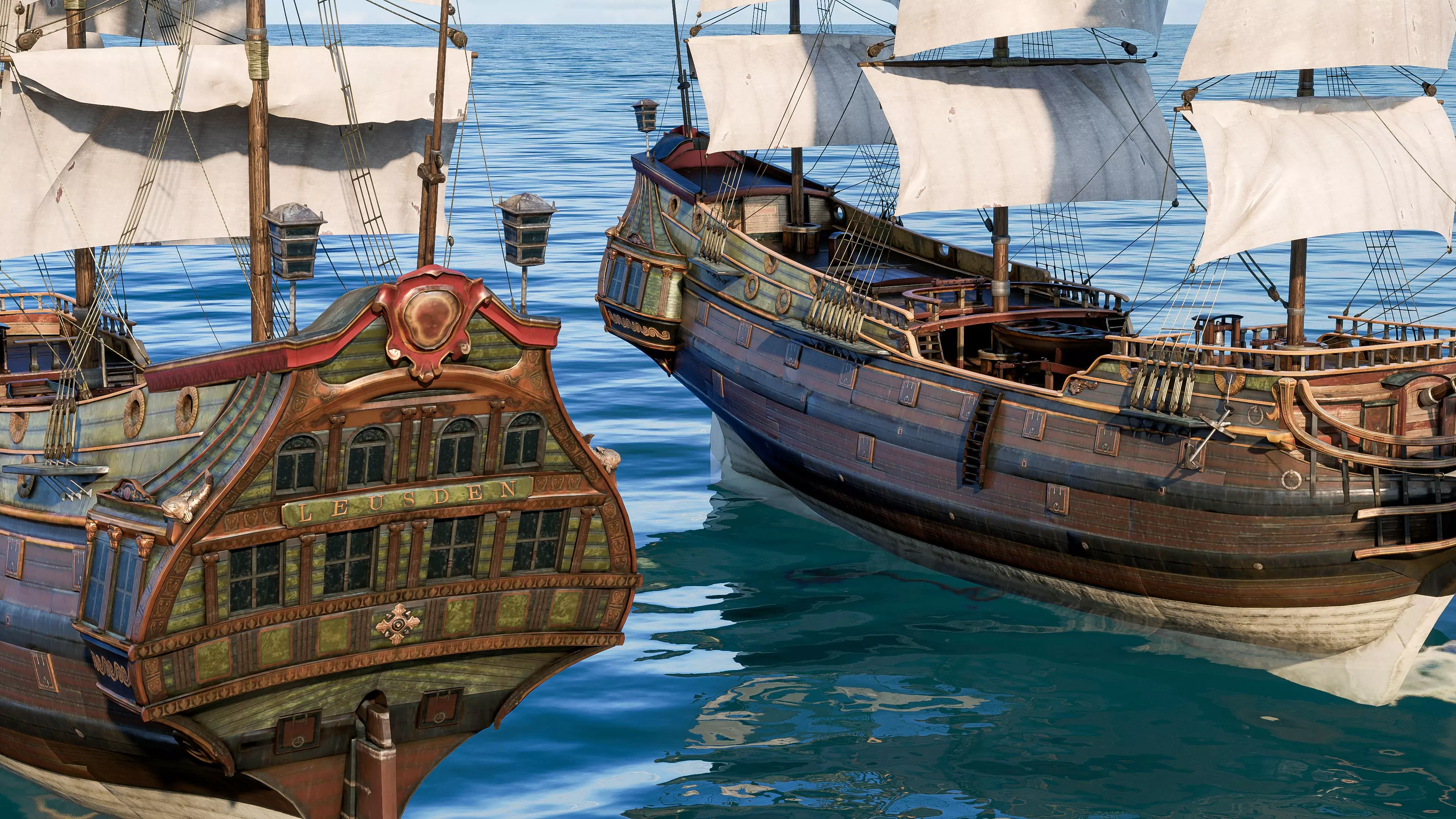 Pirate ship Low-poly 3D model_8