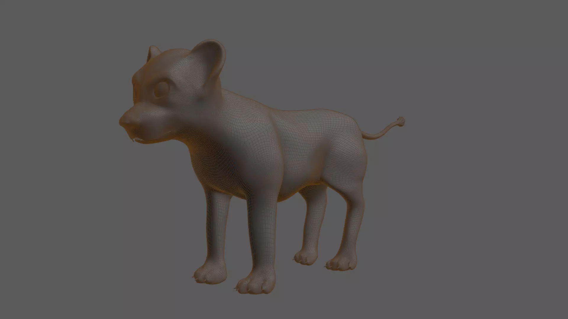 Lion Cub 3D print model_12