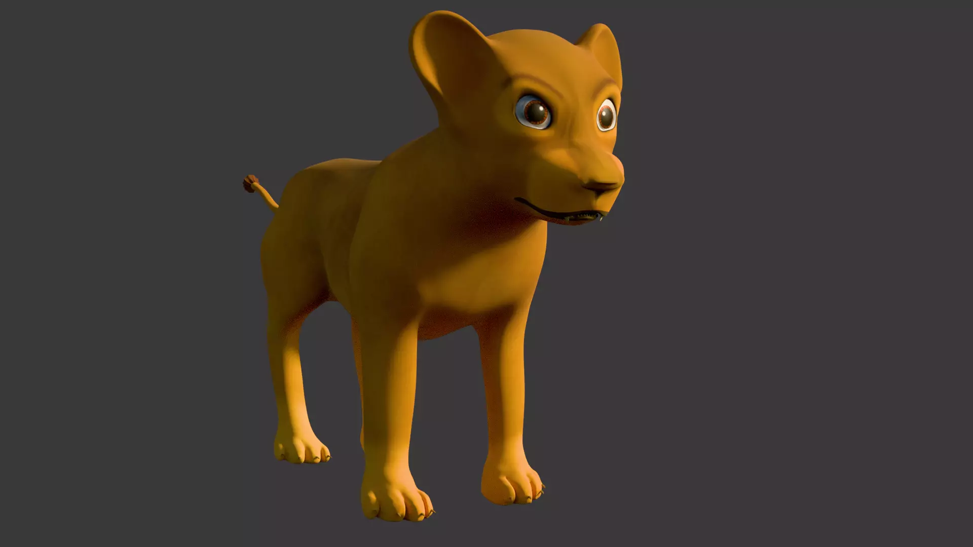 Lion Cub 3D print model_6
