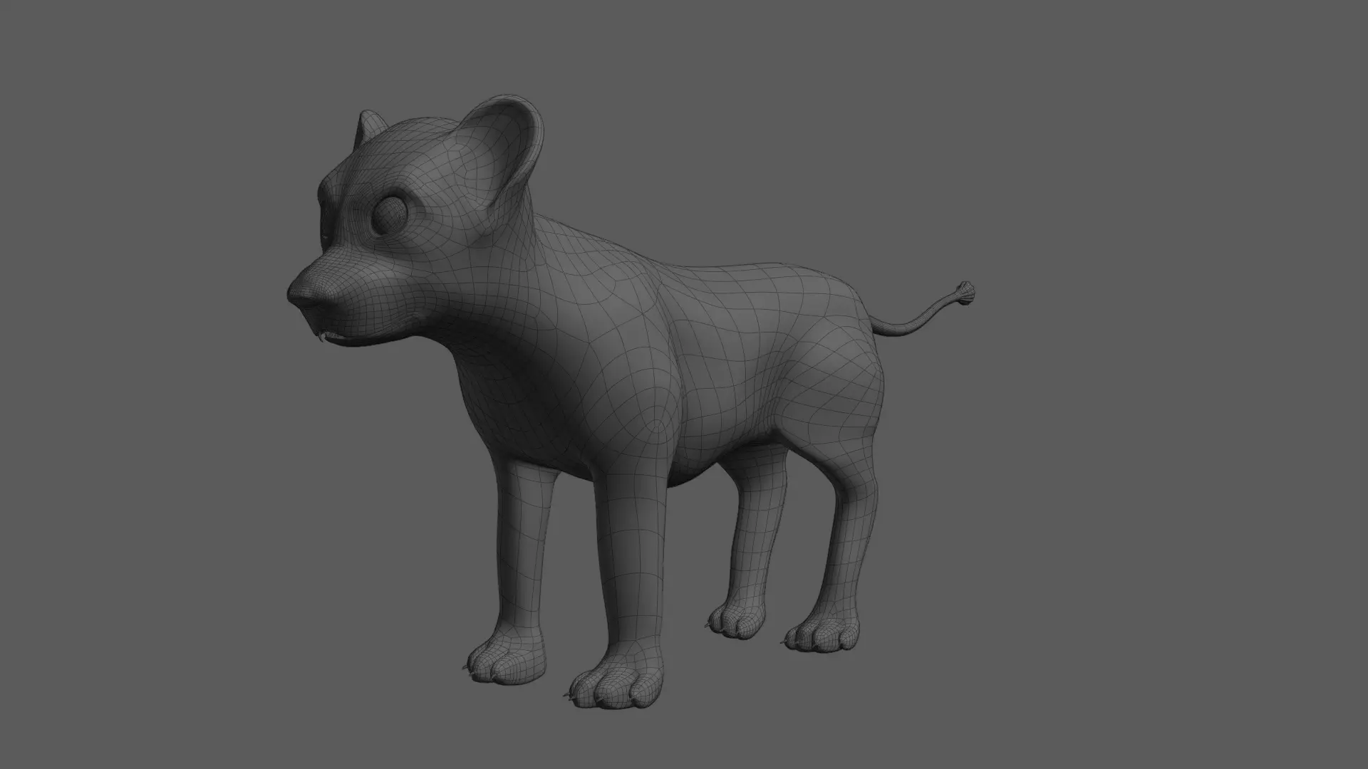 Lion Cub 3D print model_10