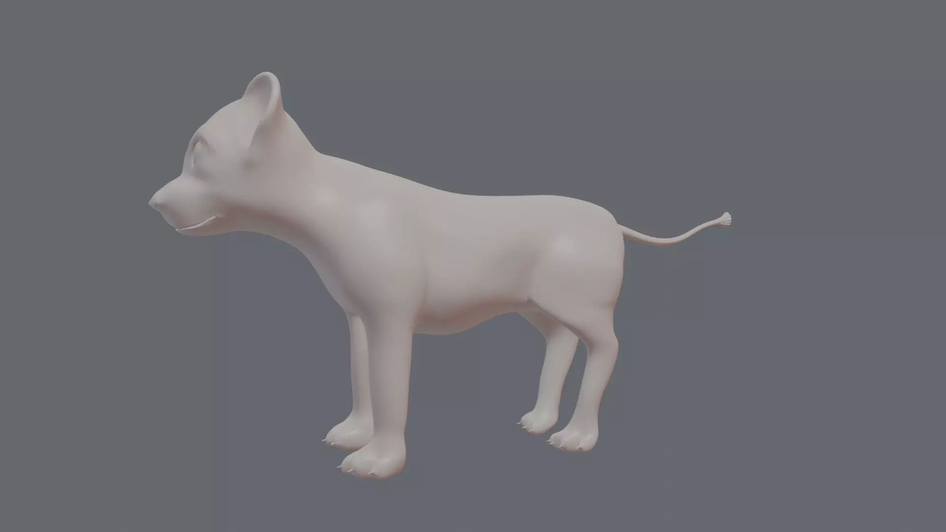 Lion Cub 3D print model_3