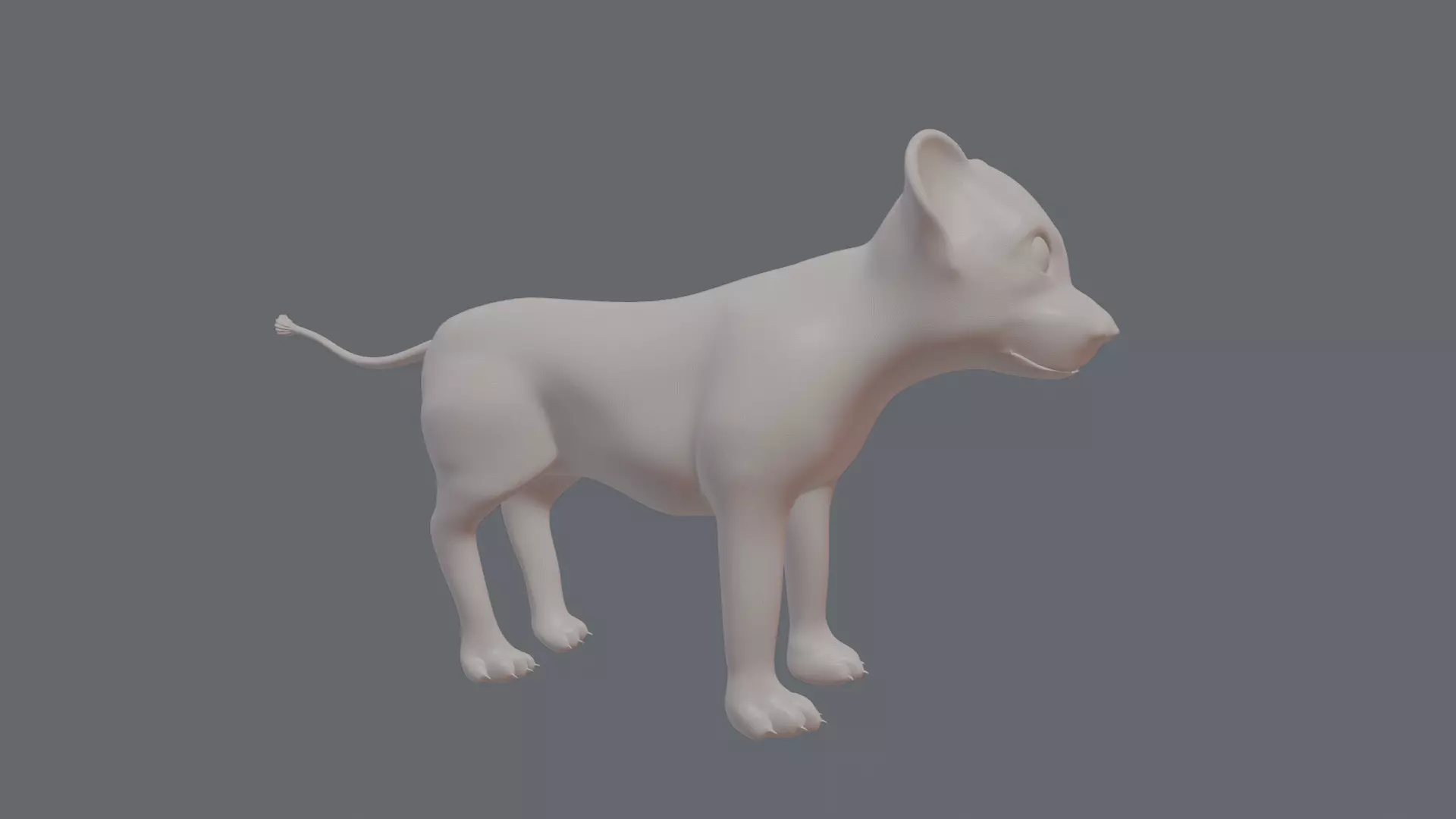 Lion Cub 3D print model_2