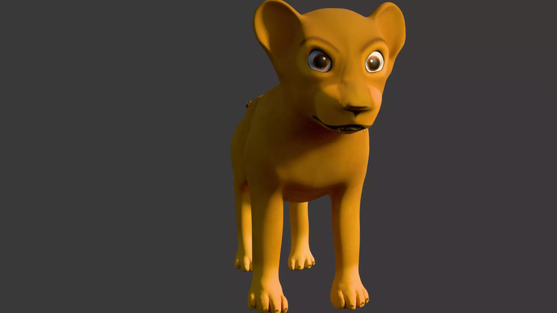 Lion Cub 3D print model_8