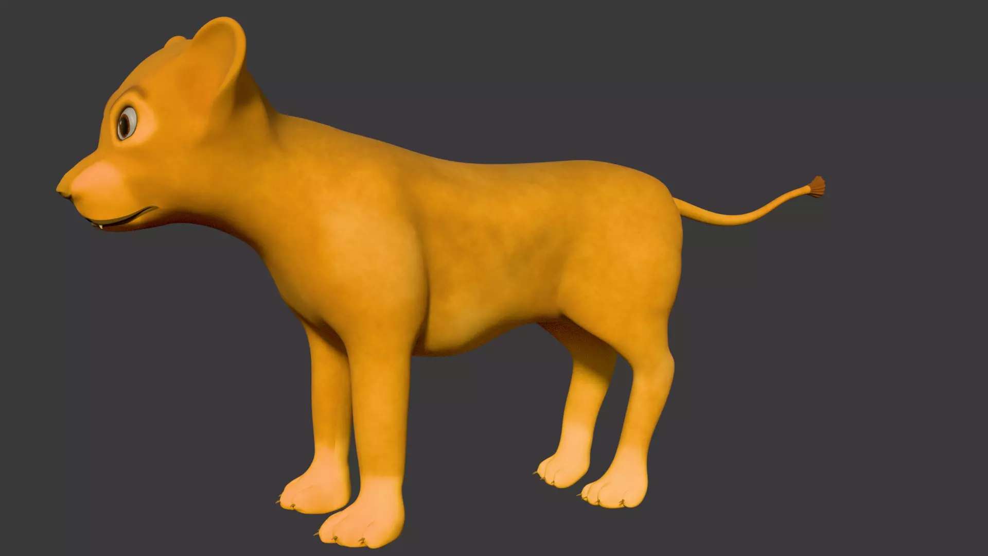 Lion Cub 3D print model_9