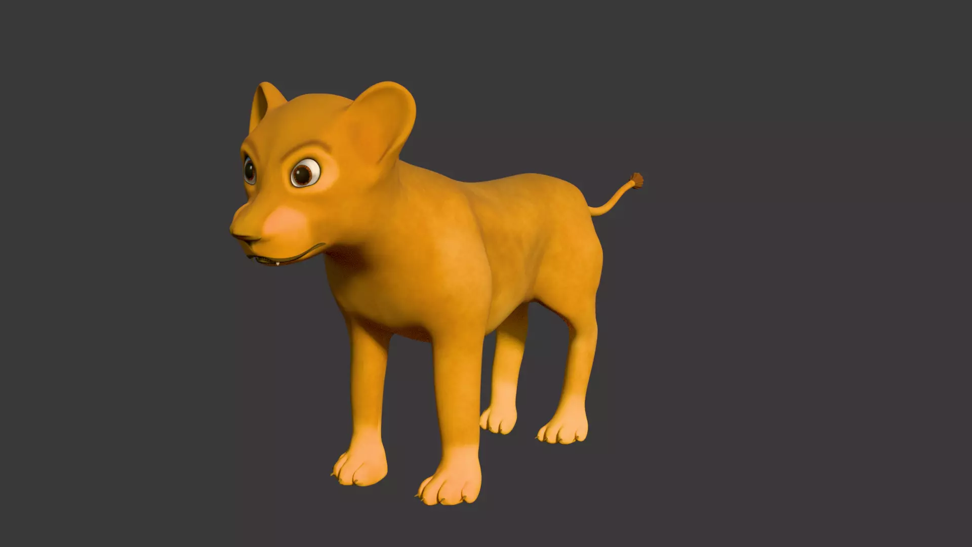 Lion Cub 3D print model_7