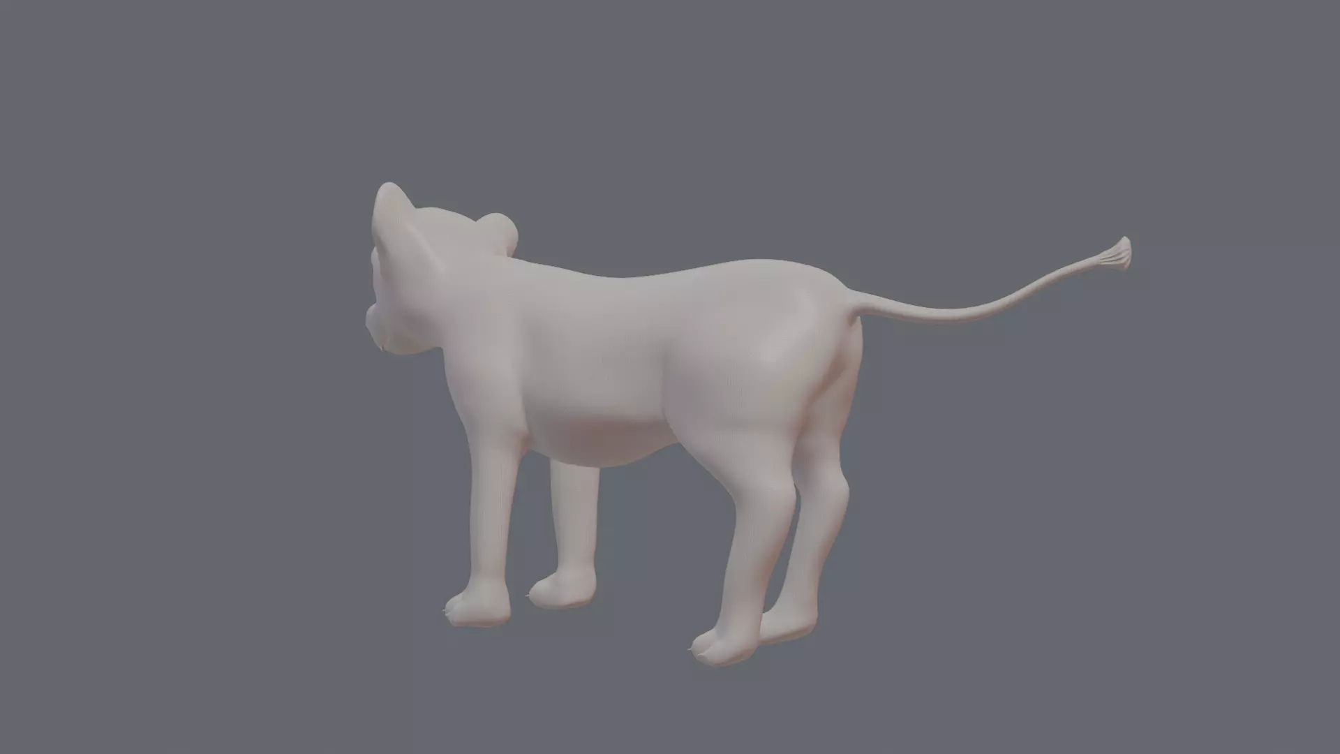 Lion Cub 3D print model_5