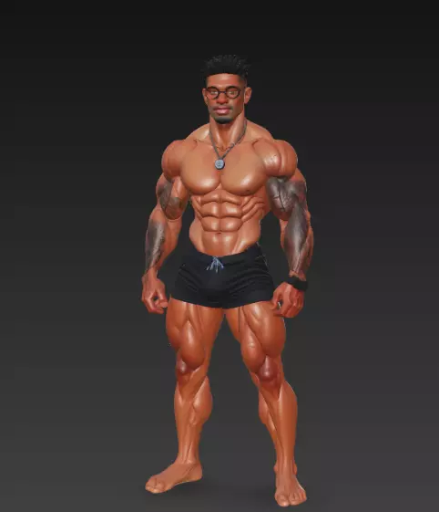 Strong Boy 3D print model_1