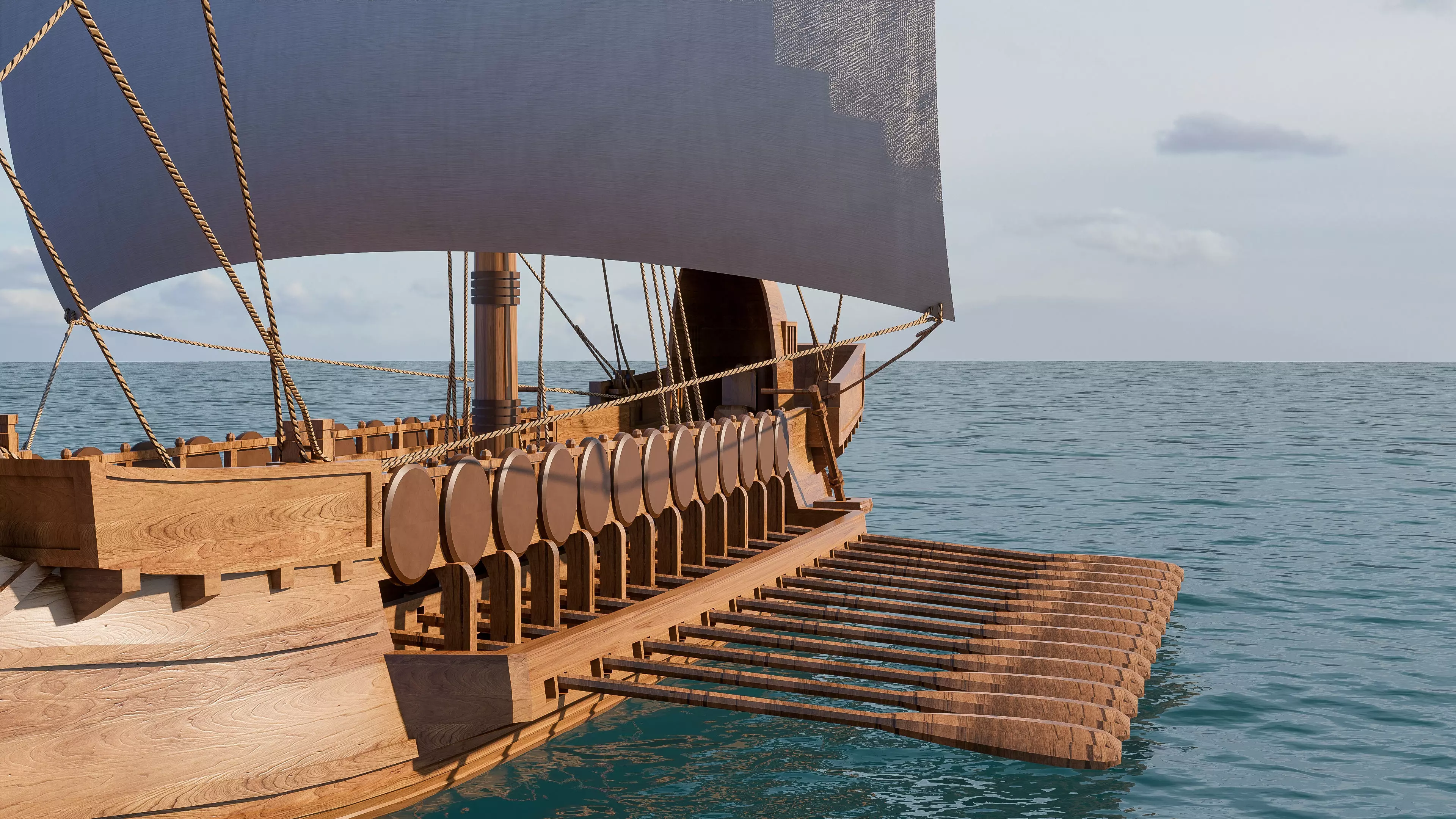 Sailboat 1 Low-poly 3D model_8