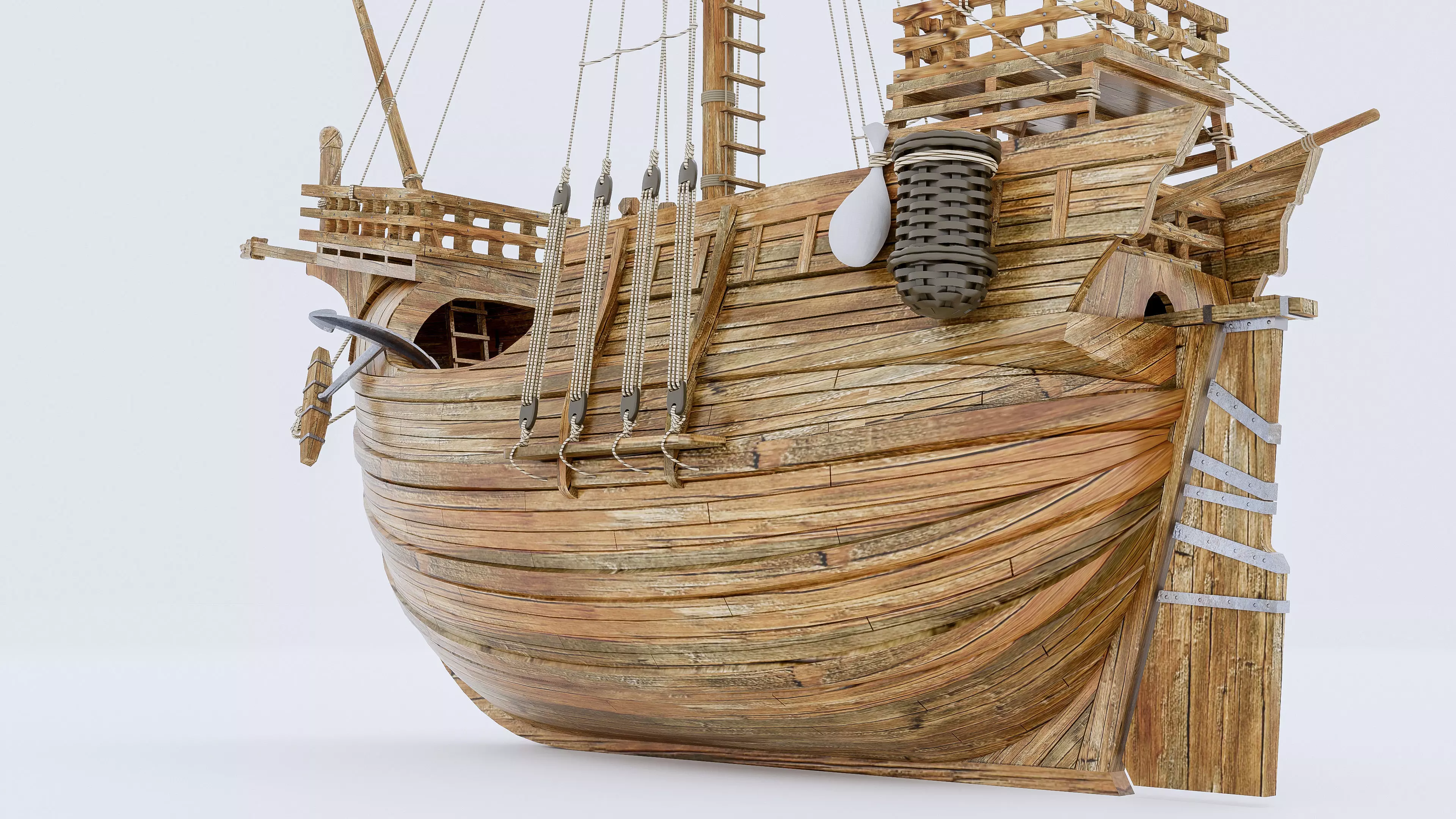 Sailboat 2 Low-poly 3D model_4