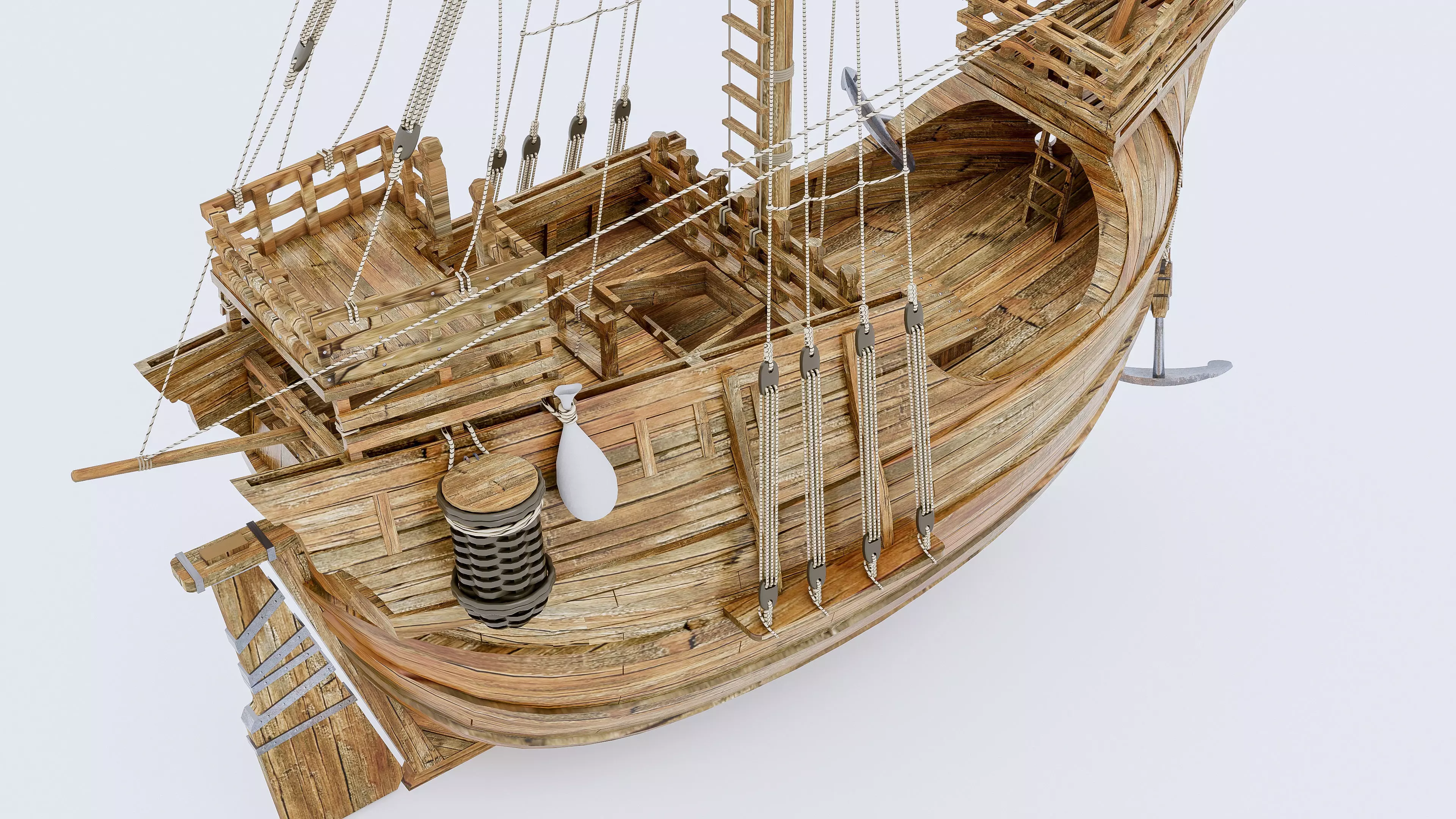 Sailboat 2 Low-poly 3D model_9