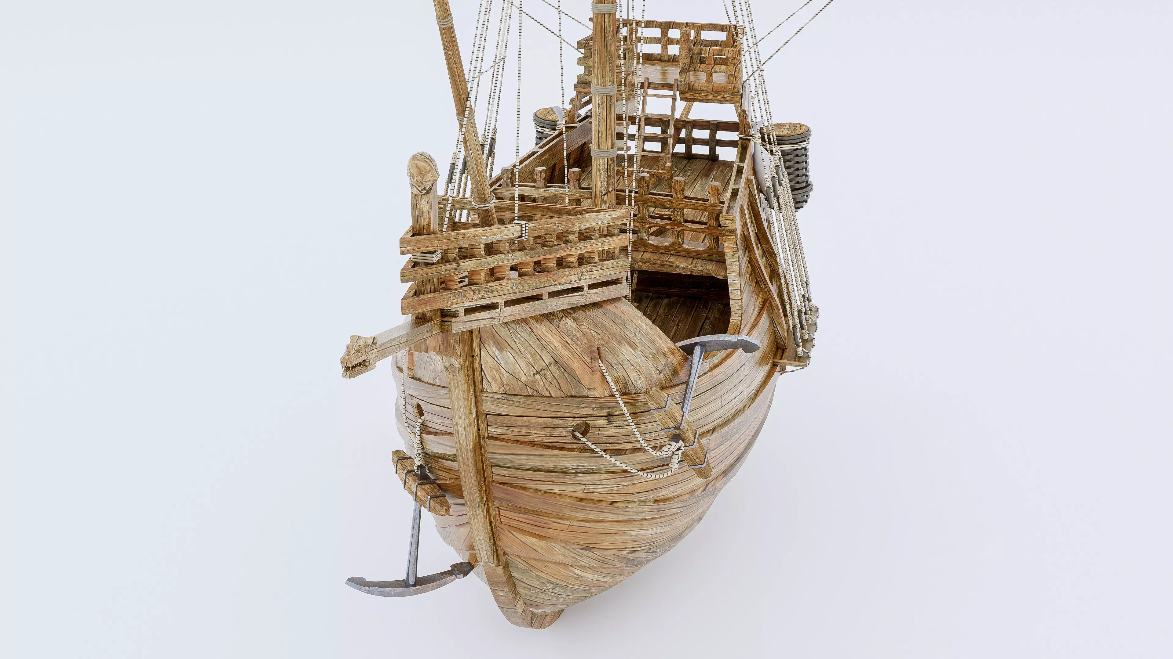 Sailboat 2 Low-poly 3D model_6