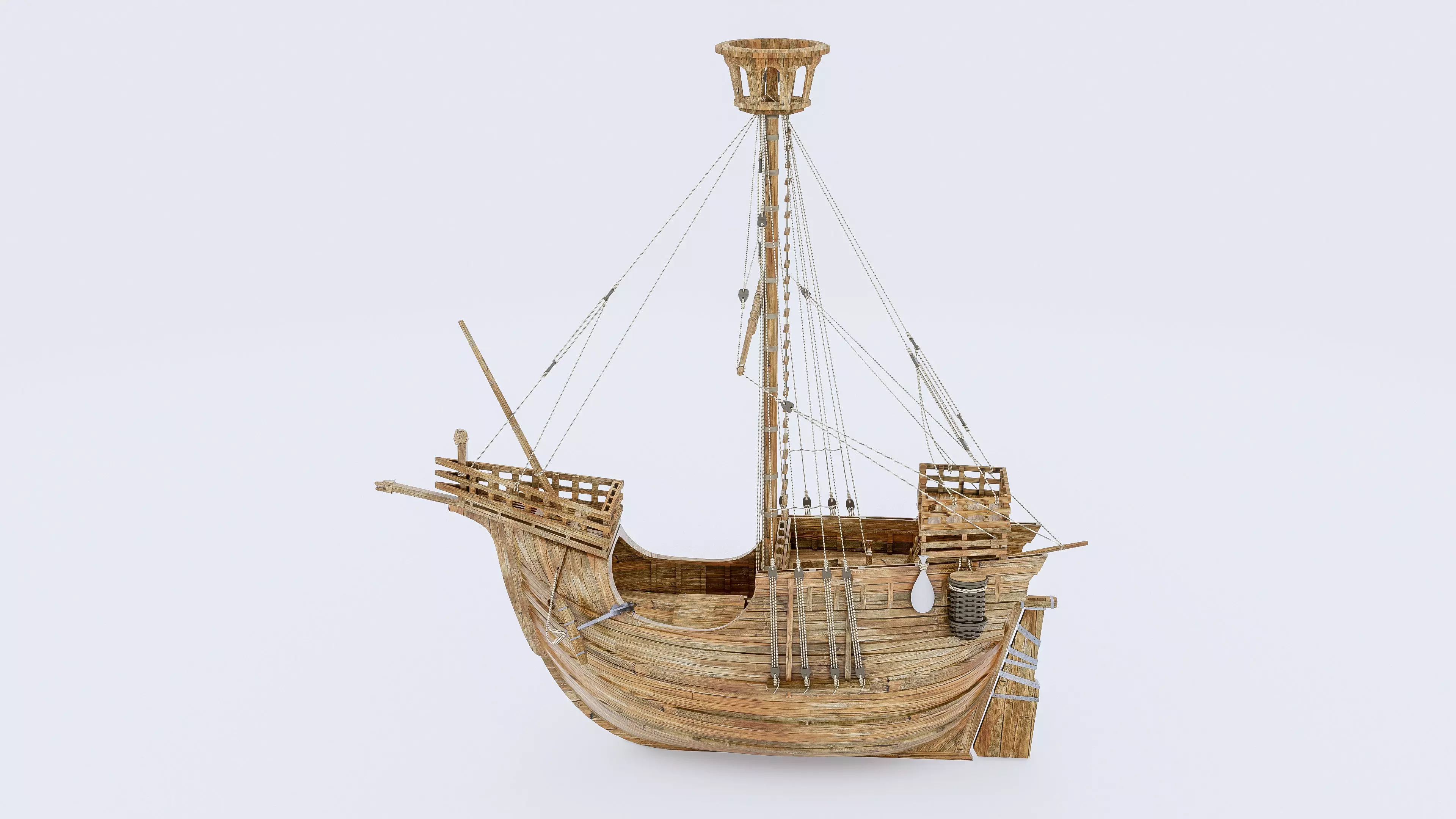 Sailboat 2 Low-poly 3D model_12