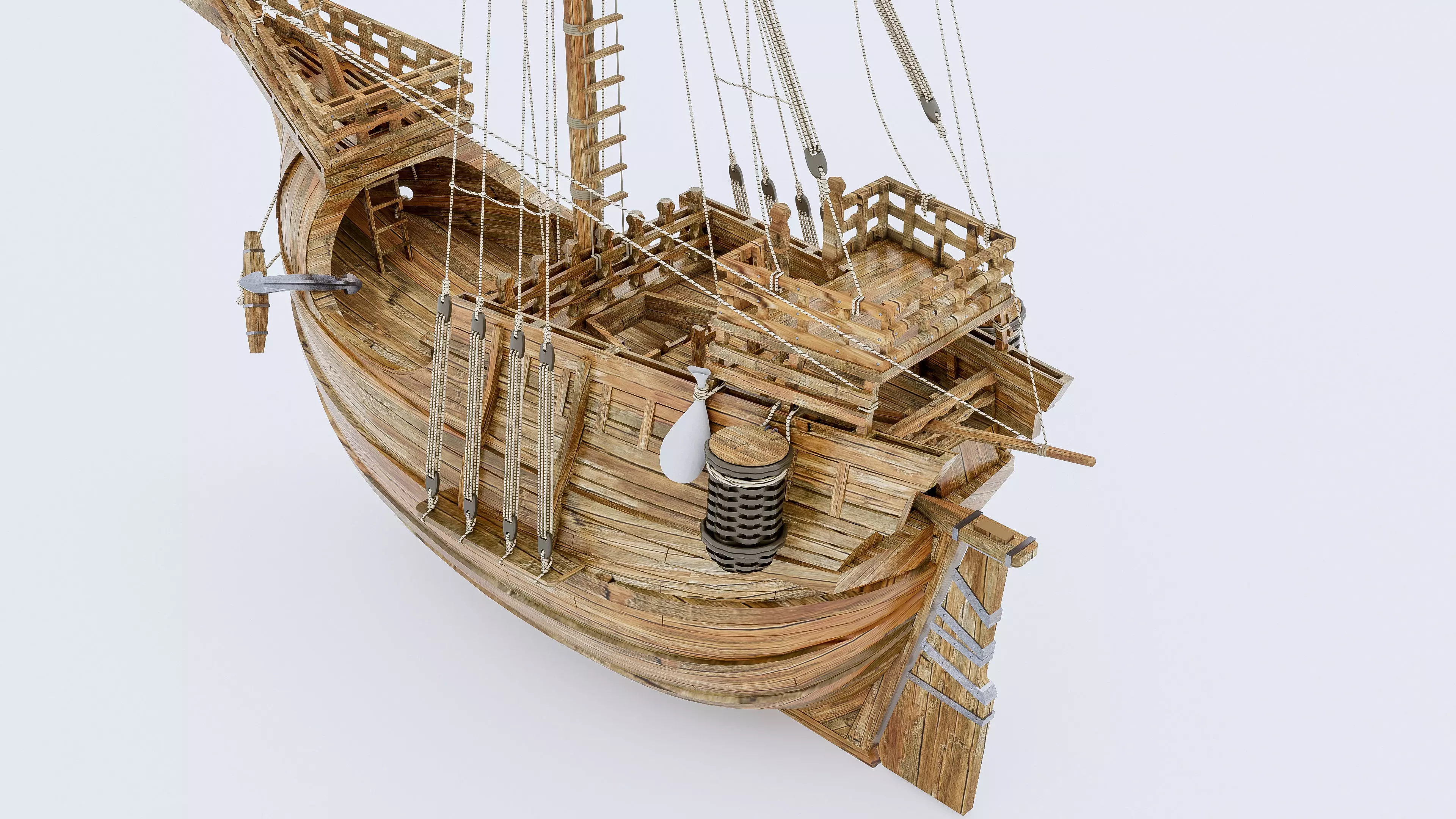 Sailboat 2 Low-poly 3D model_11