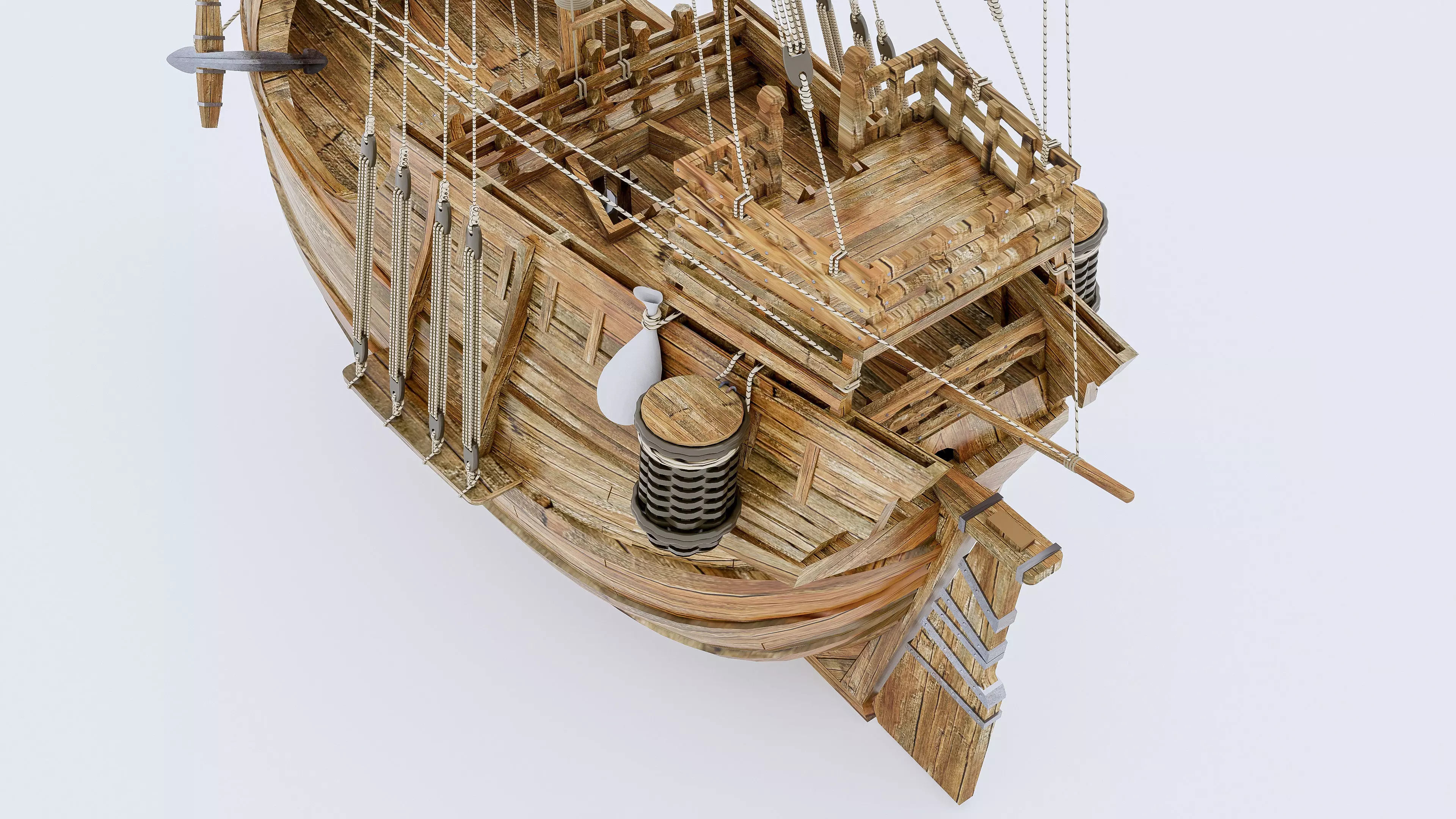 Sailboat 2 Low-poly 3D model_10