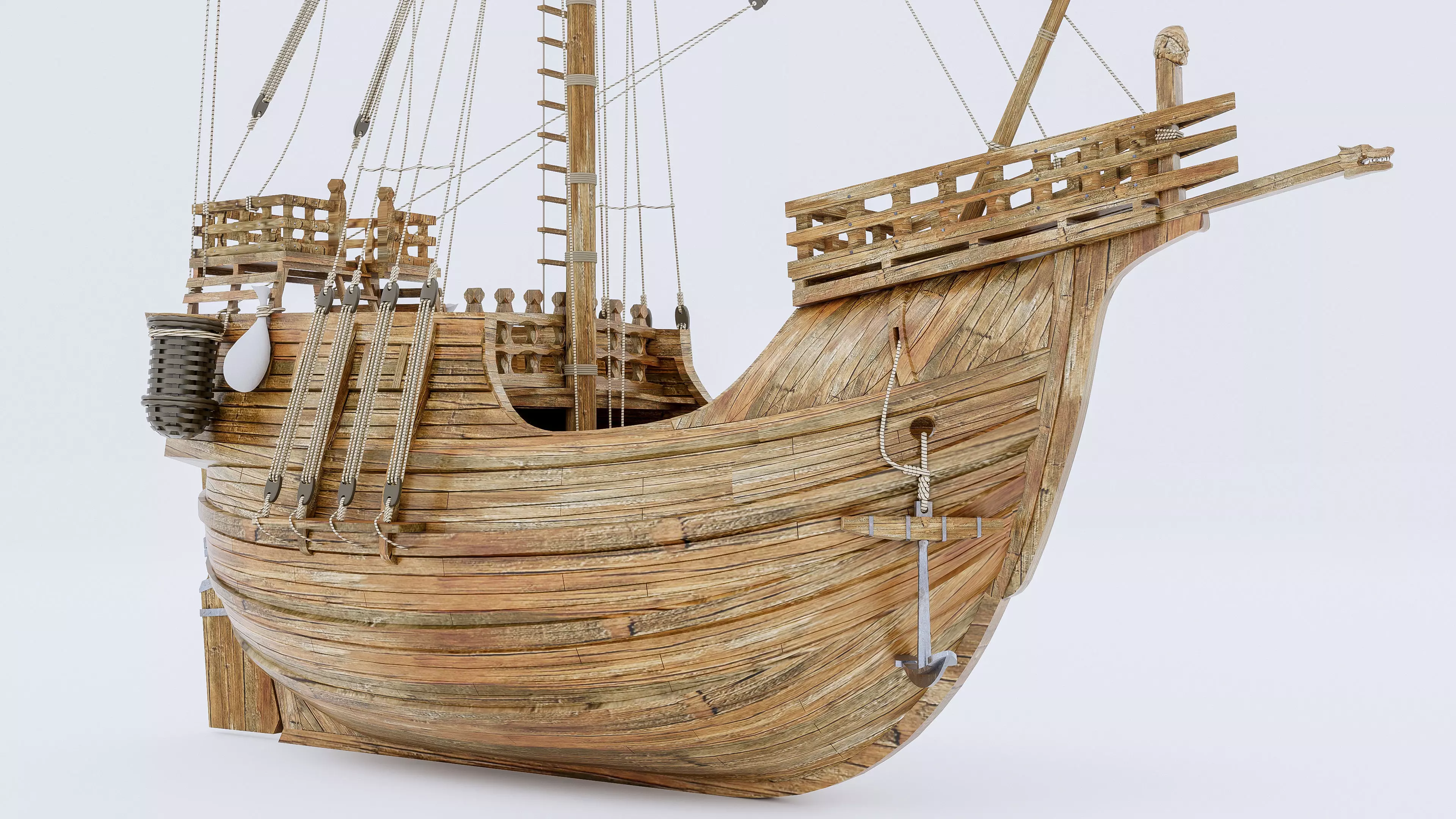 Sailboat 2 Low-poly 3D model_3