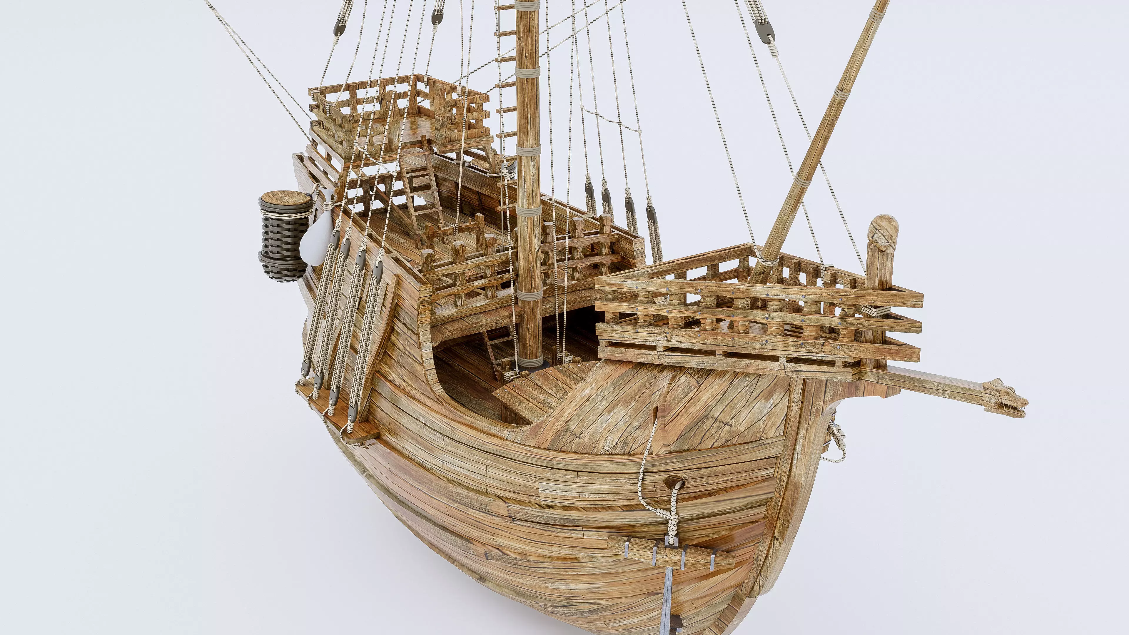 Sailboat 2 Low-poly 3D model_7