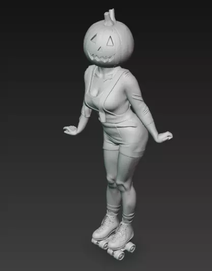Sexy Halloween 3D print model_1