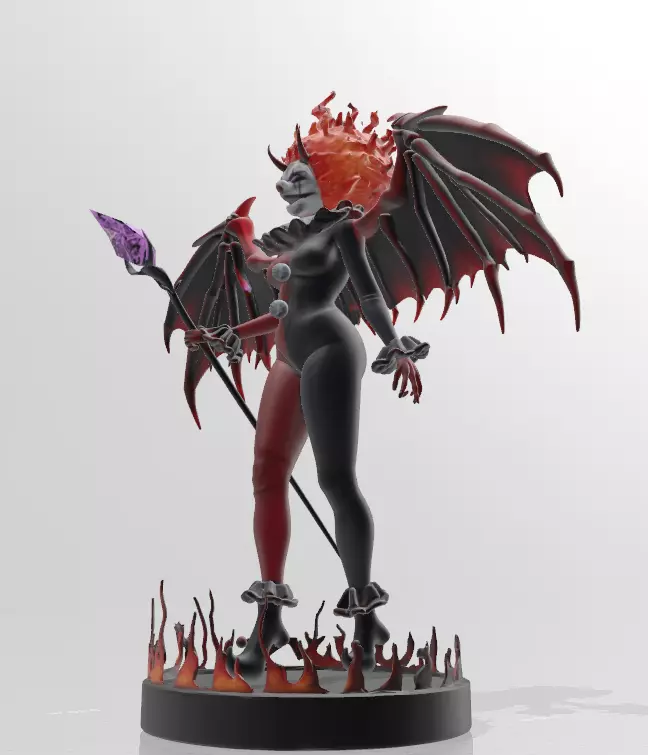 The Dark Mistress of Fear - Queen of Evil Seven 3D print model_5