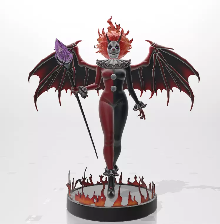 The Dark Mistress of Fear - Queen of Evil Seven 3D print model_2