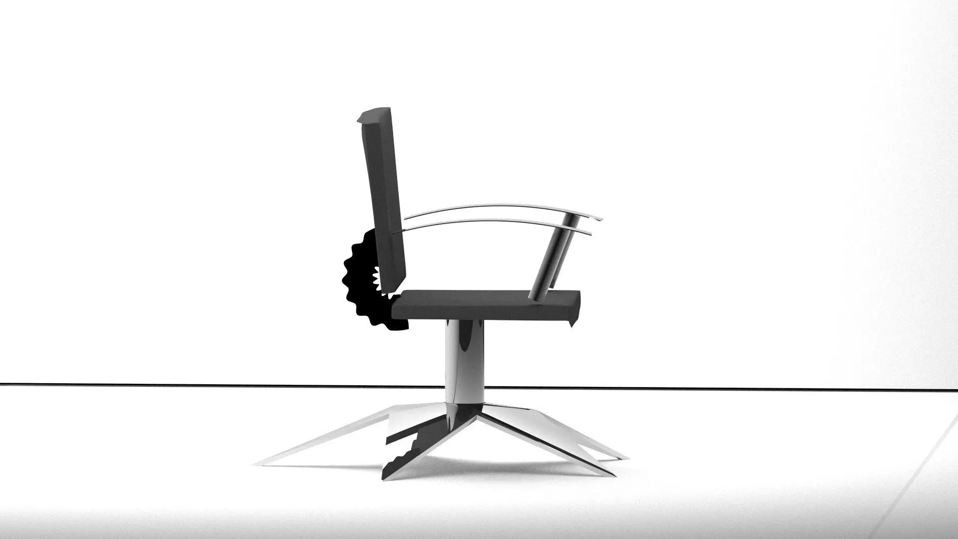 Modern Office Chair 3D model_3