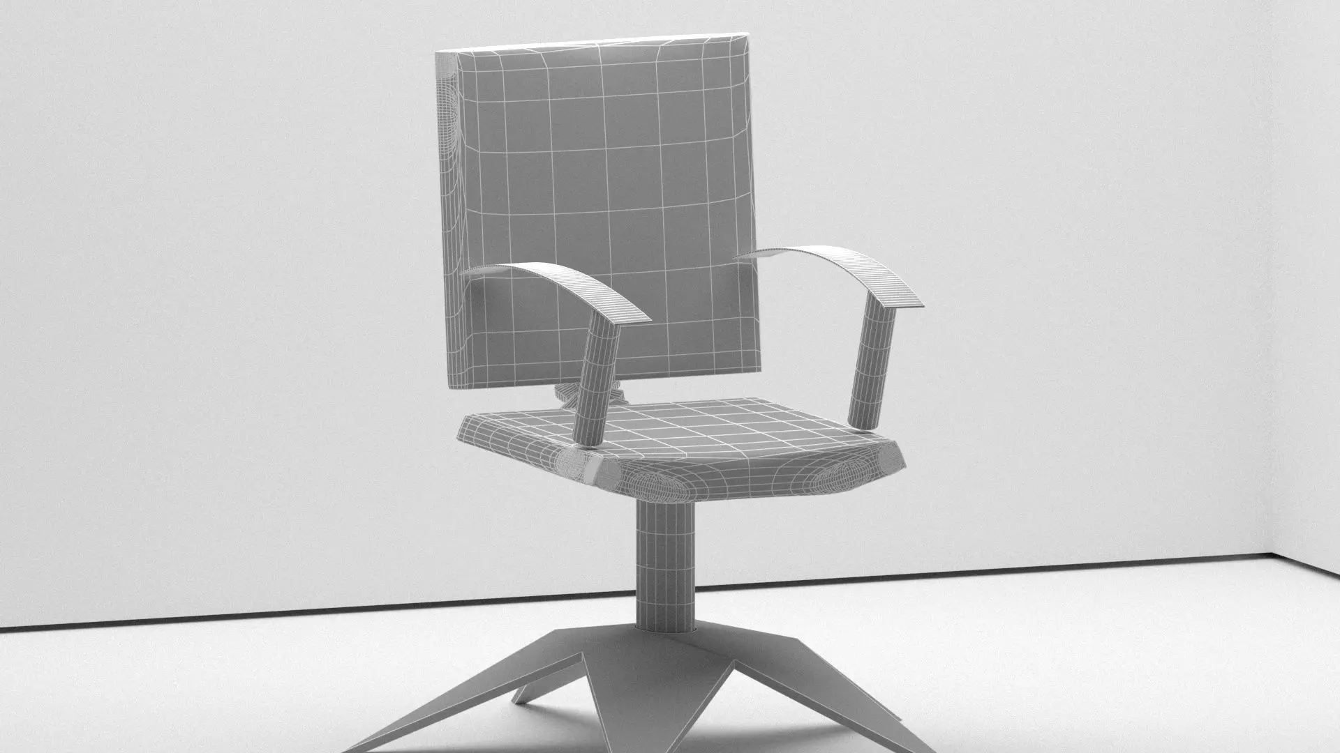 Modern Office Chair 3D model_5
