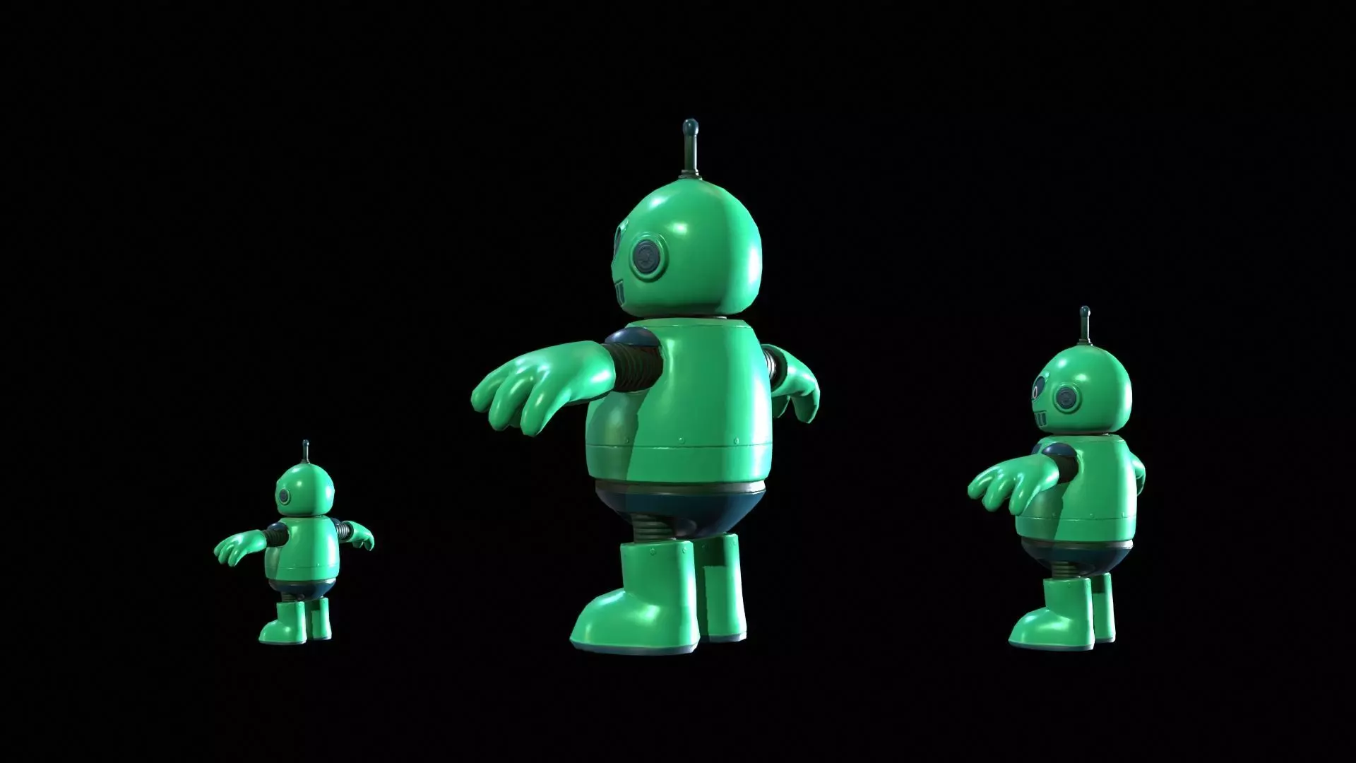 Minirobotic2Pack3 Low-poly 3D model_10