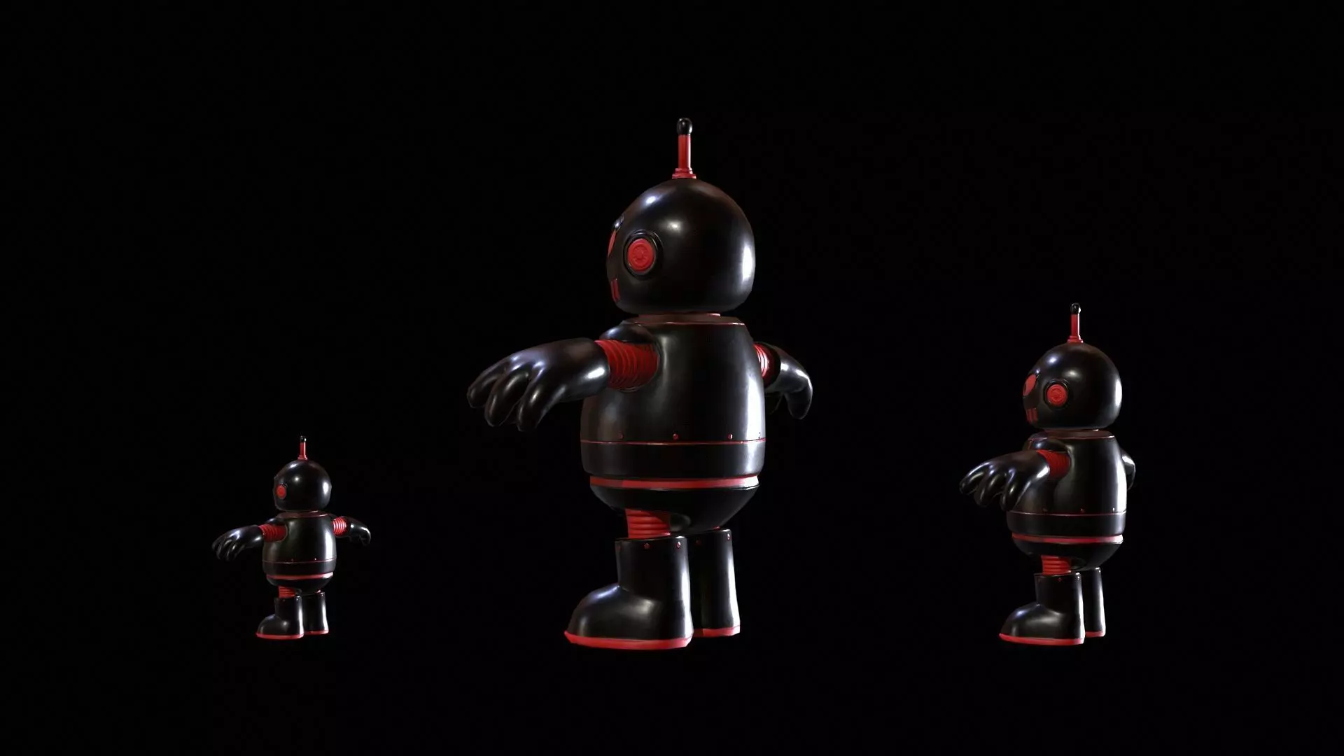 Minirobotic2Pack3 Low-poly 3D model_9