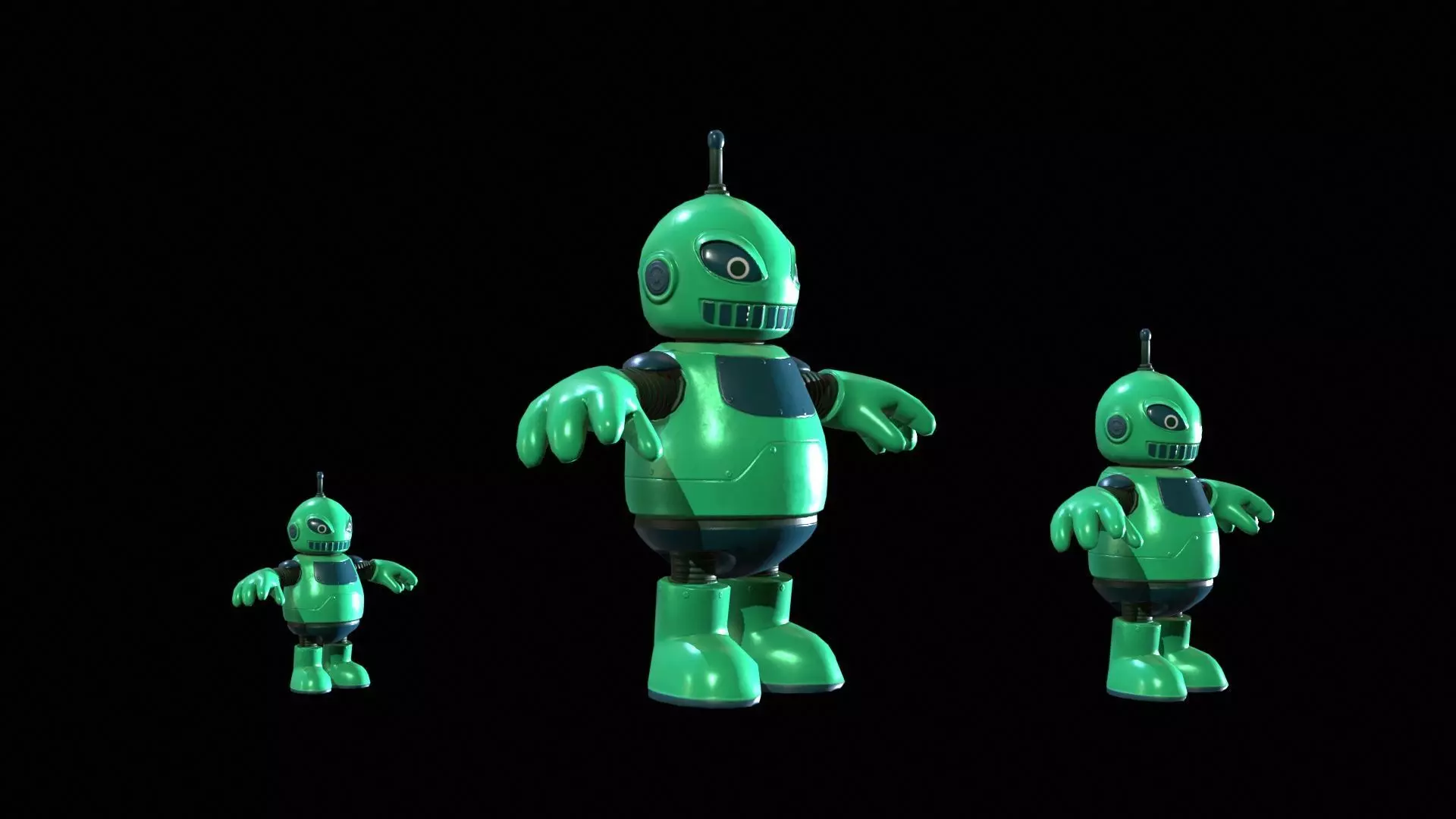 Minirobotic2Pack3 Low-poly 3D model_11