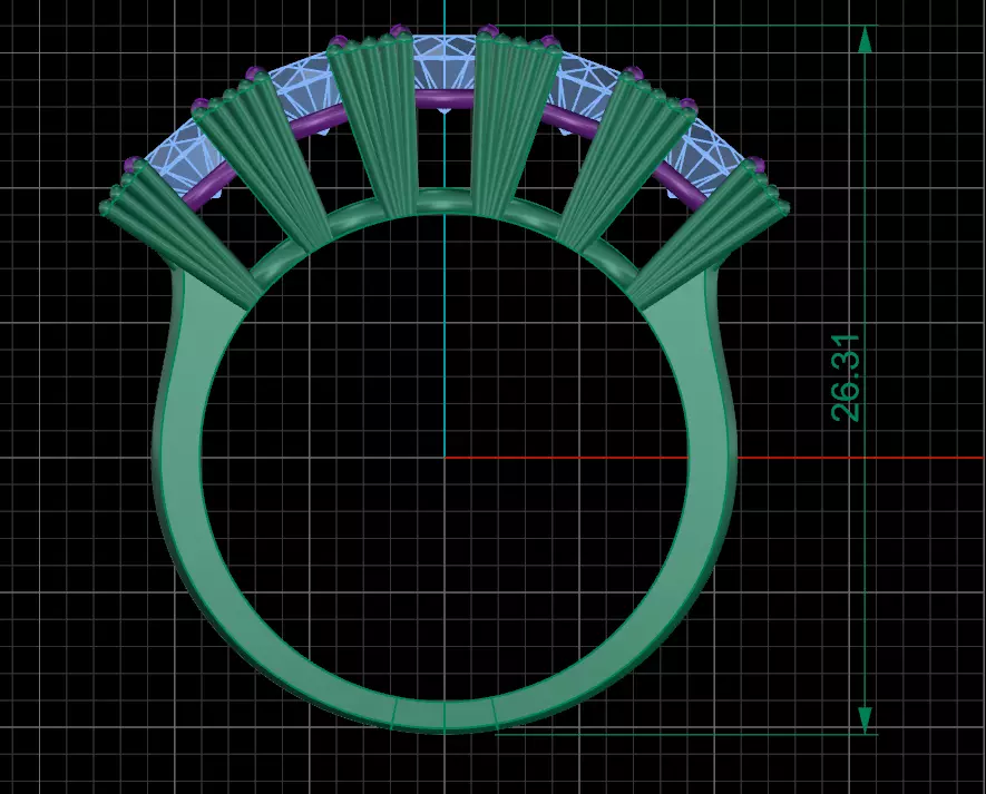 jewelry ring 342 3D print model_3