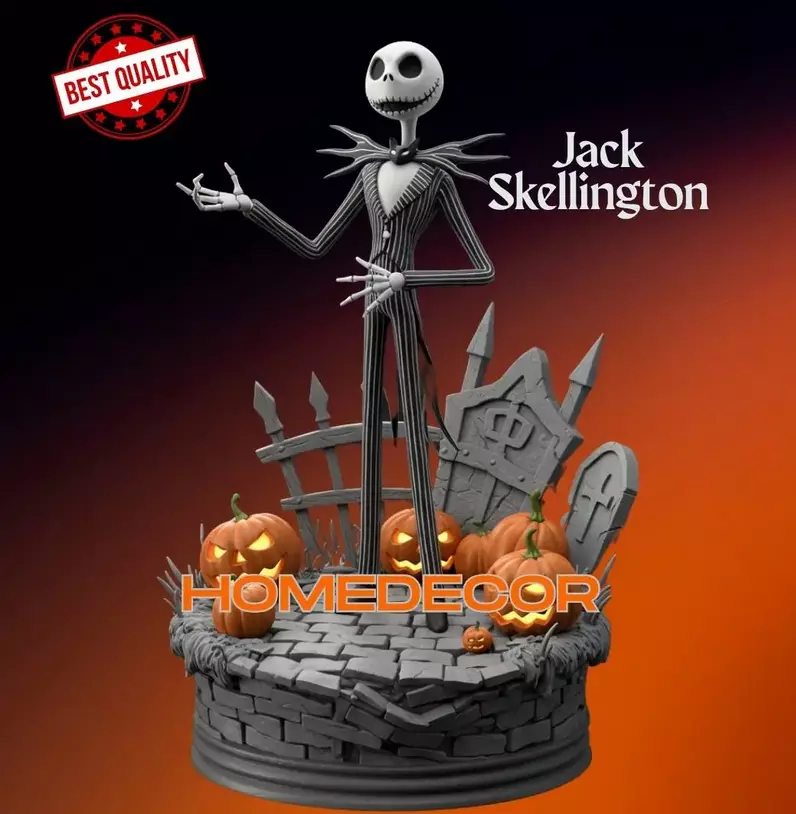 Jack Skellington Fan-Art 3D print model_1