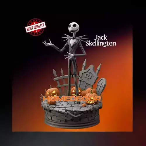 Jack Skellington Fan-Art 3D print model Jack Skellington Fan-Art 3D print model