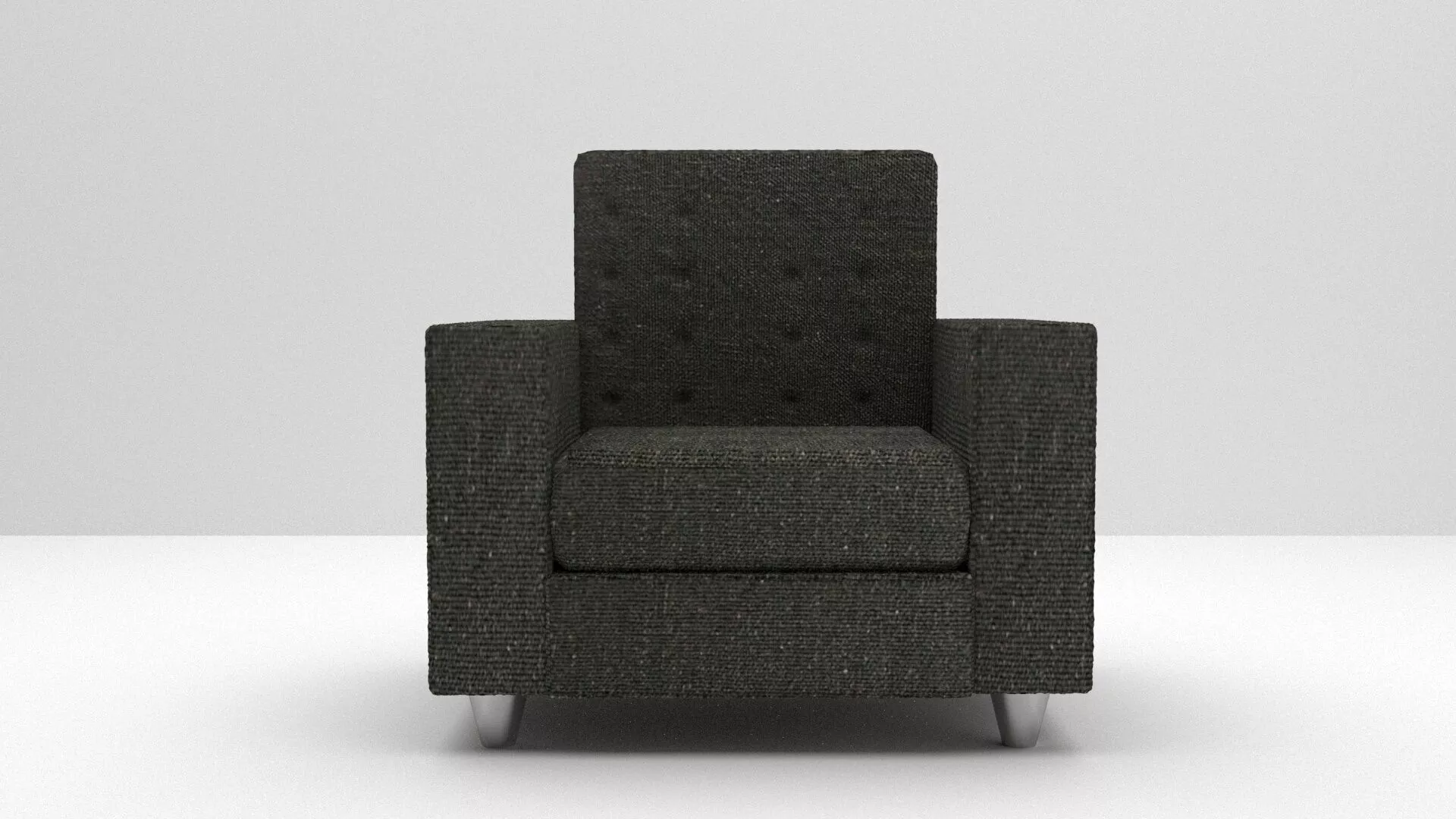 Modern Fabric Armchair Free 3D model