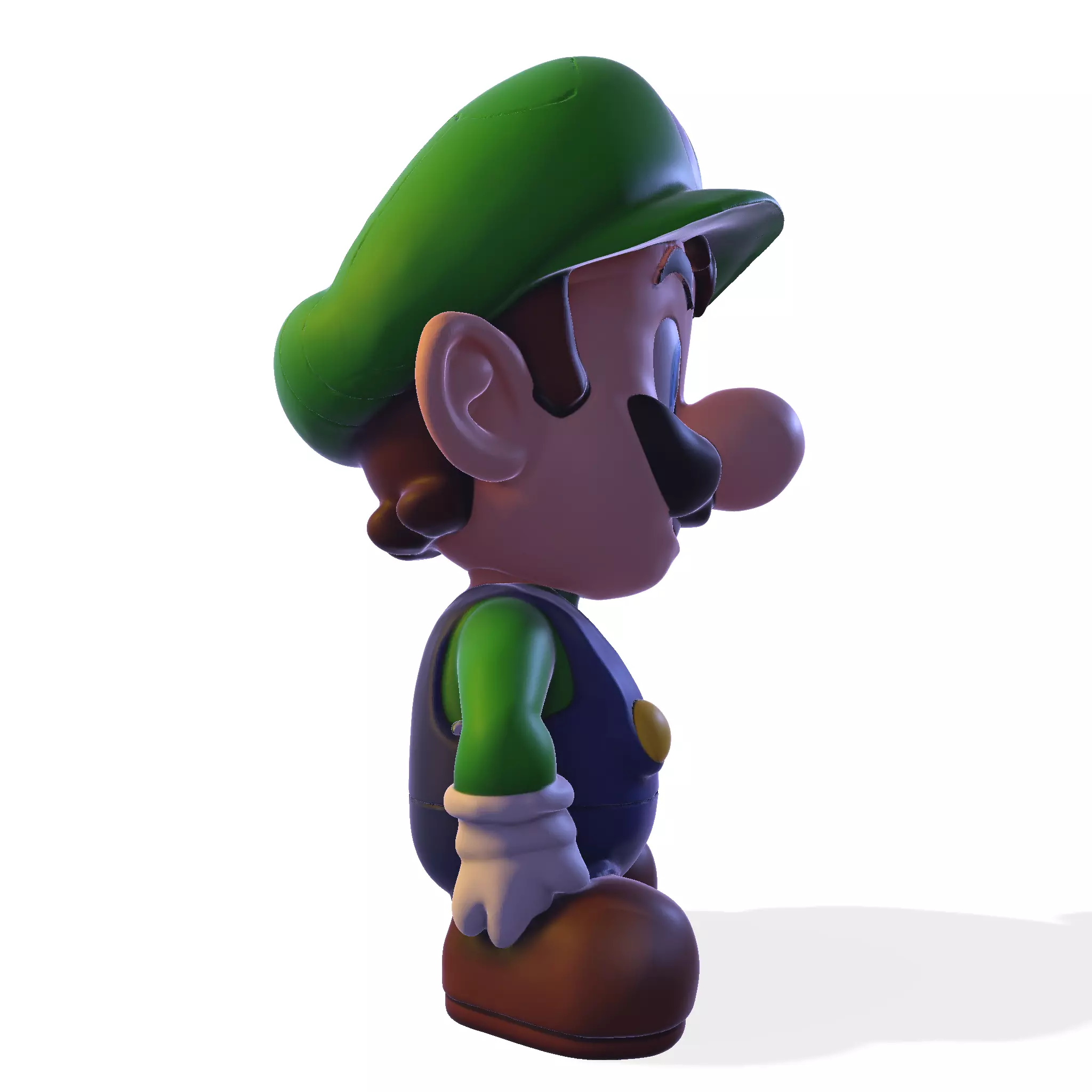 cute Luigi 3D model 3D print model_8