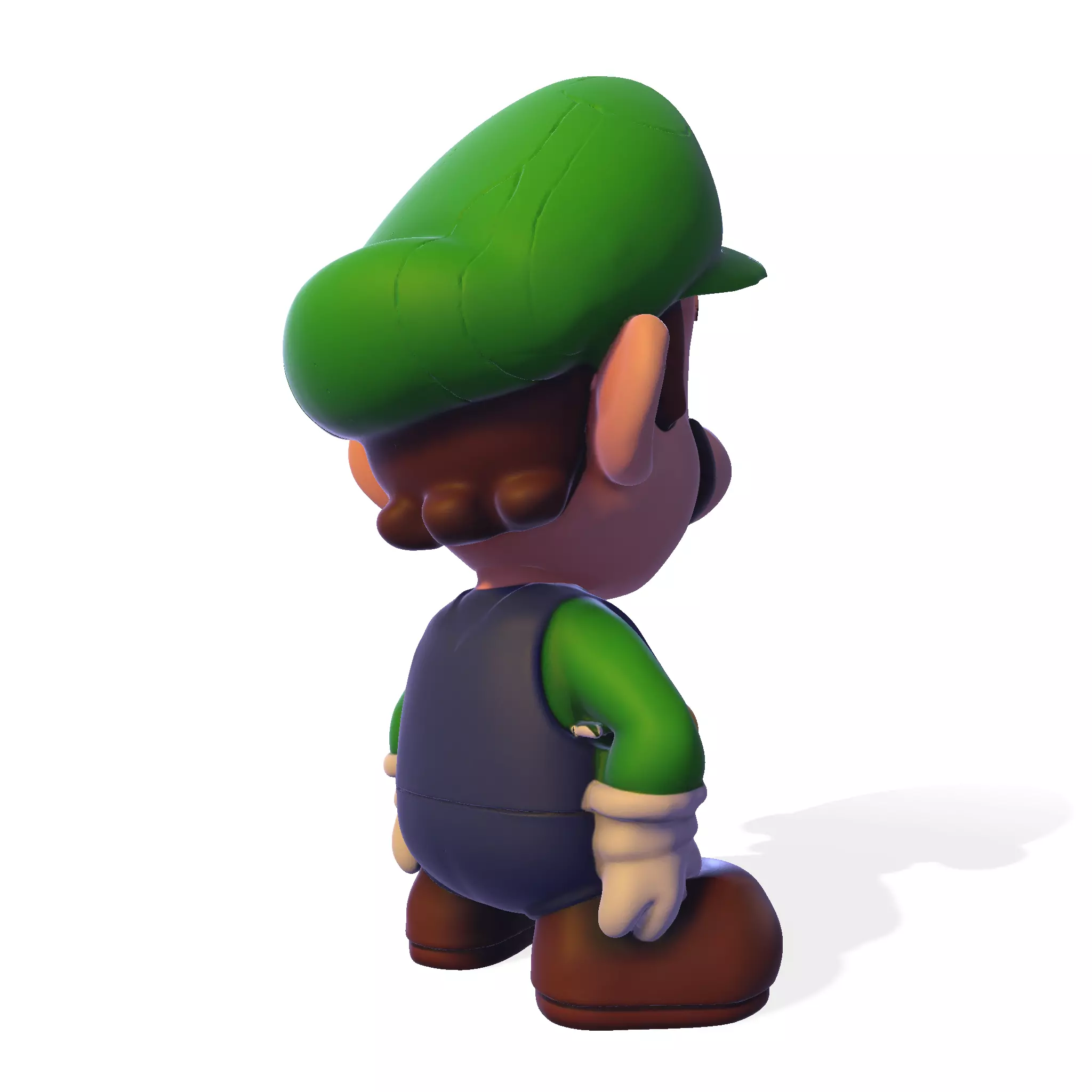 cute Luigi 3D model 3D print model_7