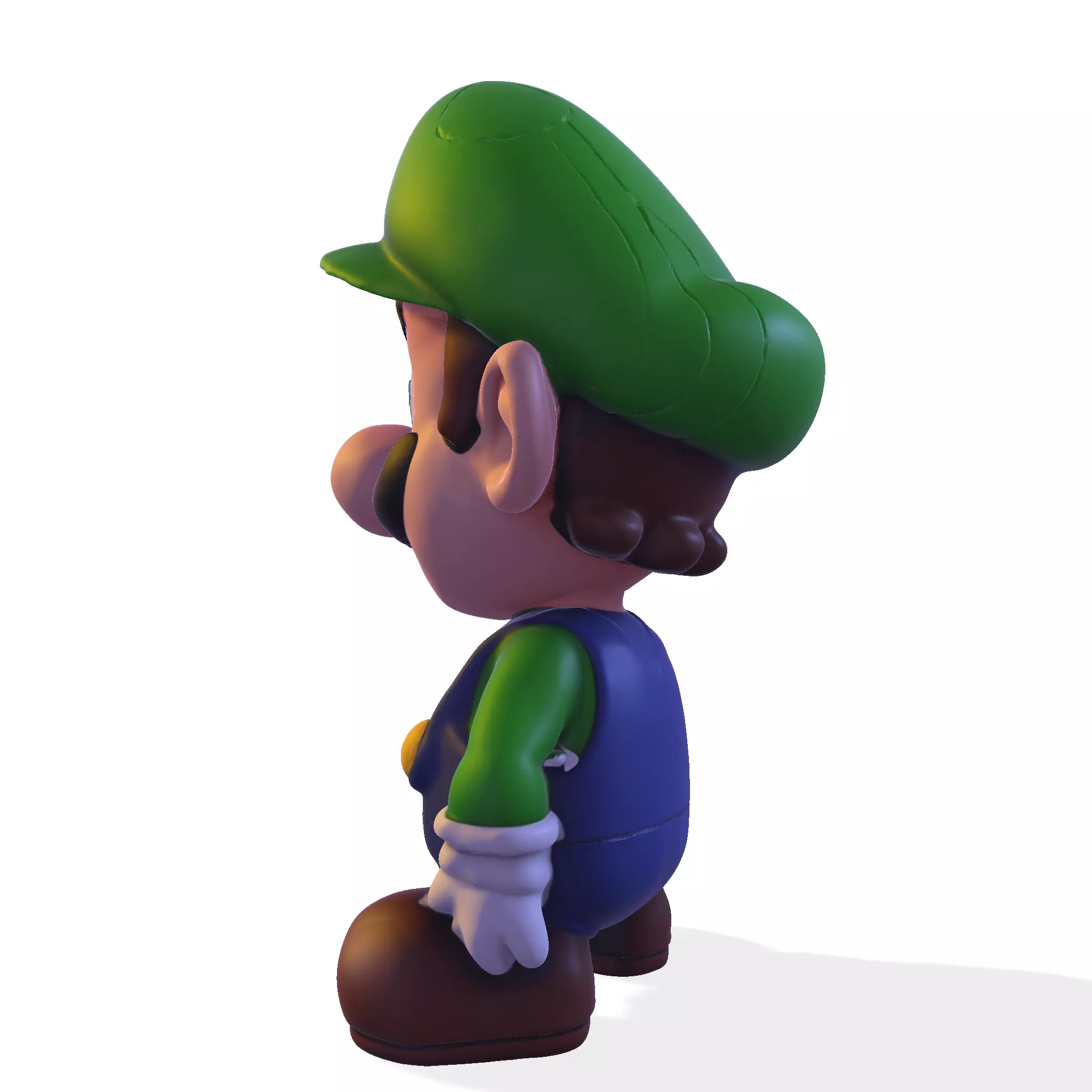 cute Luigi 3D model 3D print model_4