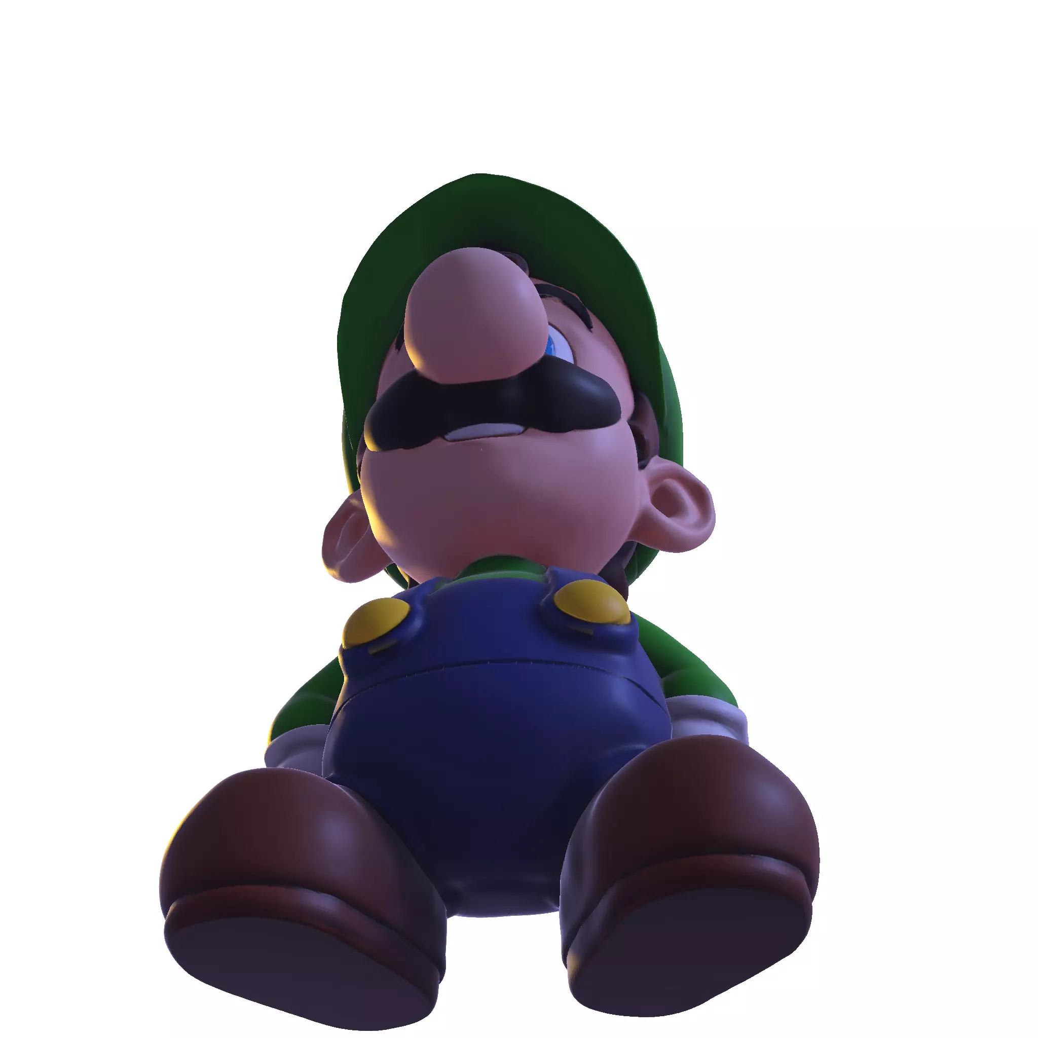 cute Luigi 3D model 3D print model_19