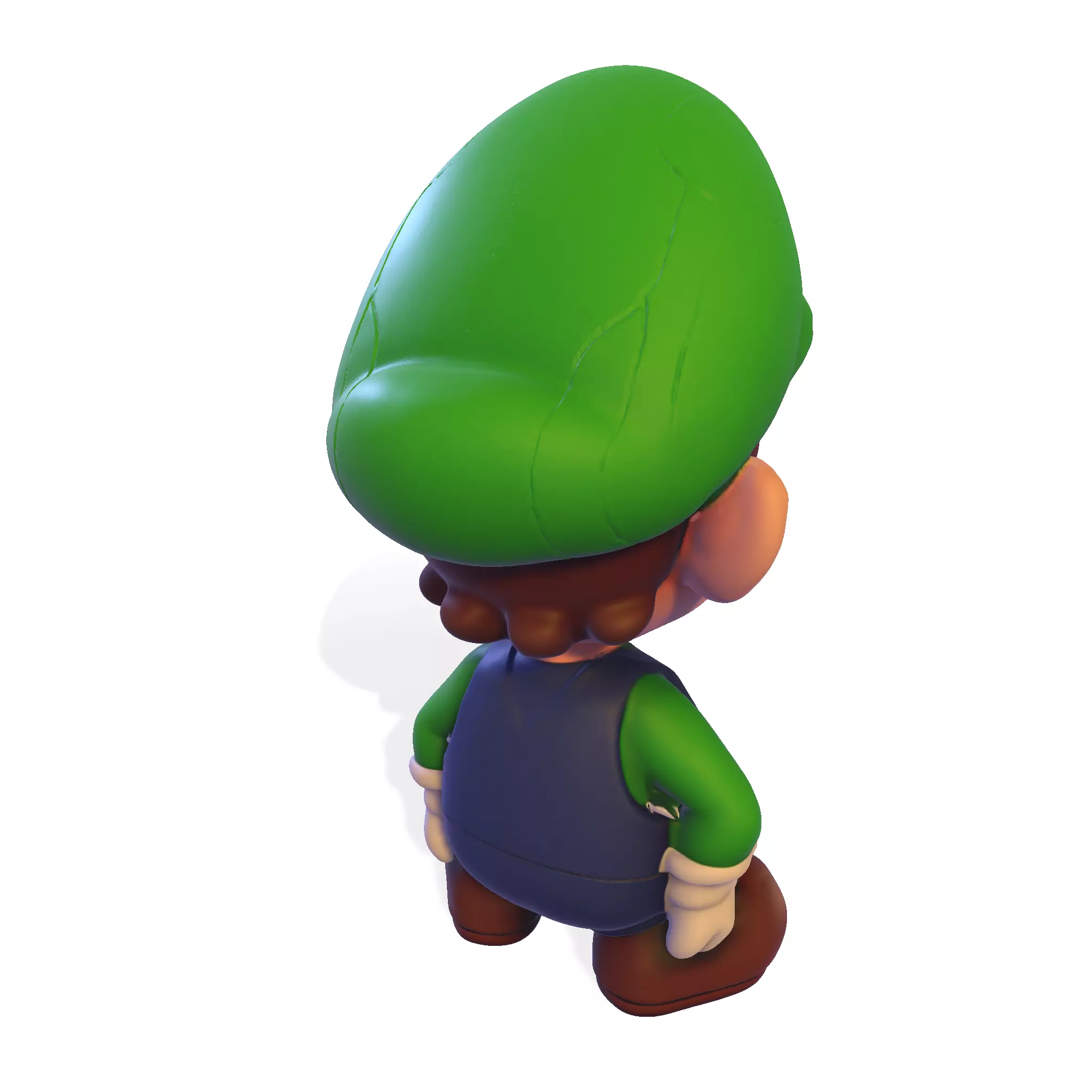 cute Luigi 3D model 3D print model_17