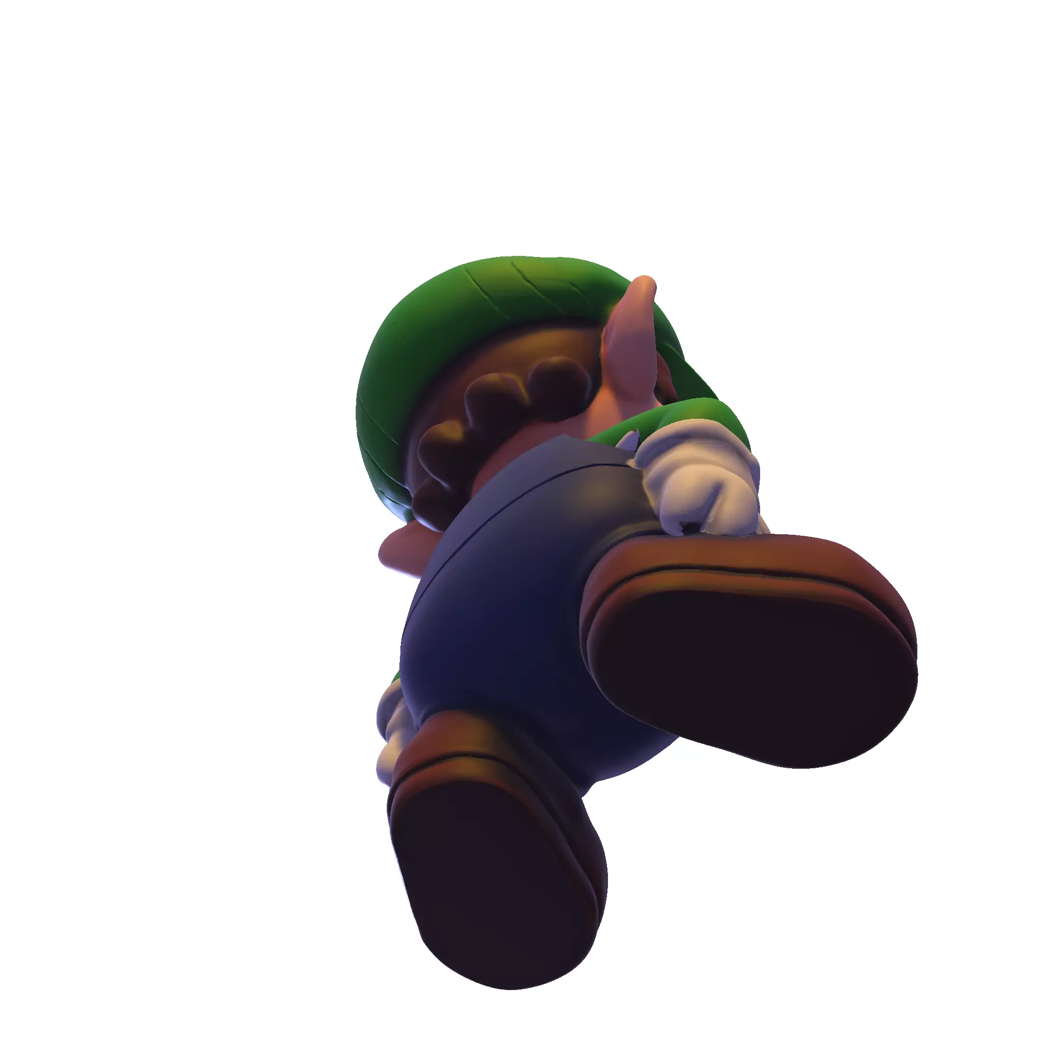cute Luigi 3D model 3D print model_16