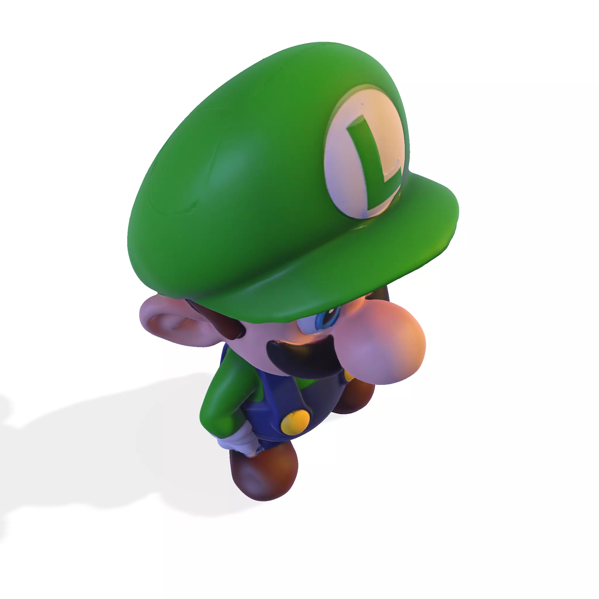 cute Luigi 3D model 3D print model_10